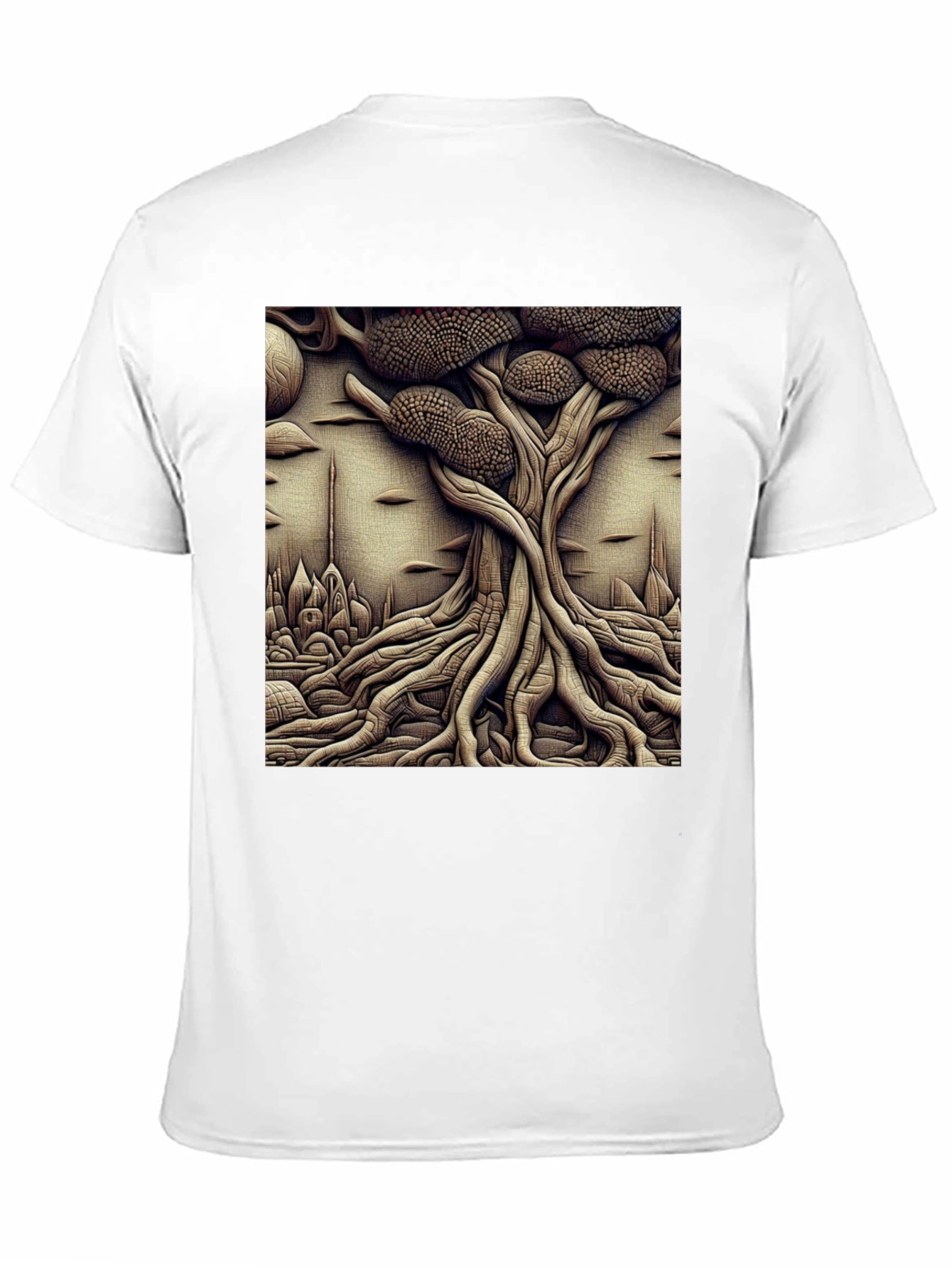 Surreal Tree Graphic Tee - Unique Art Shirt