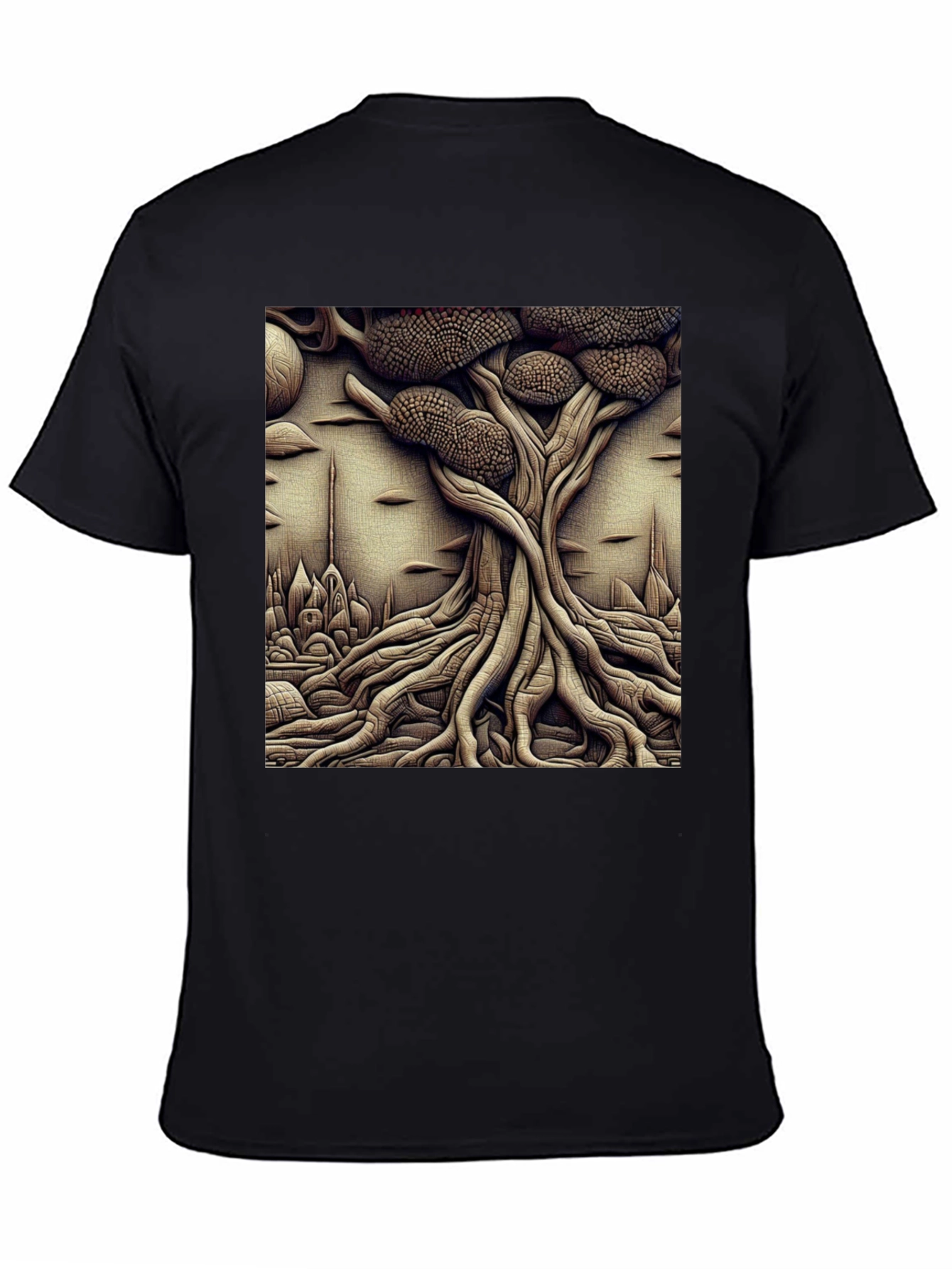 Surreal Tree Graphic Tee - Unique Art Shirt