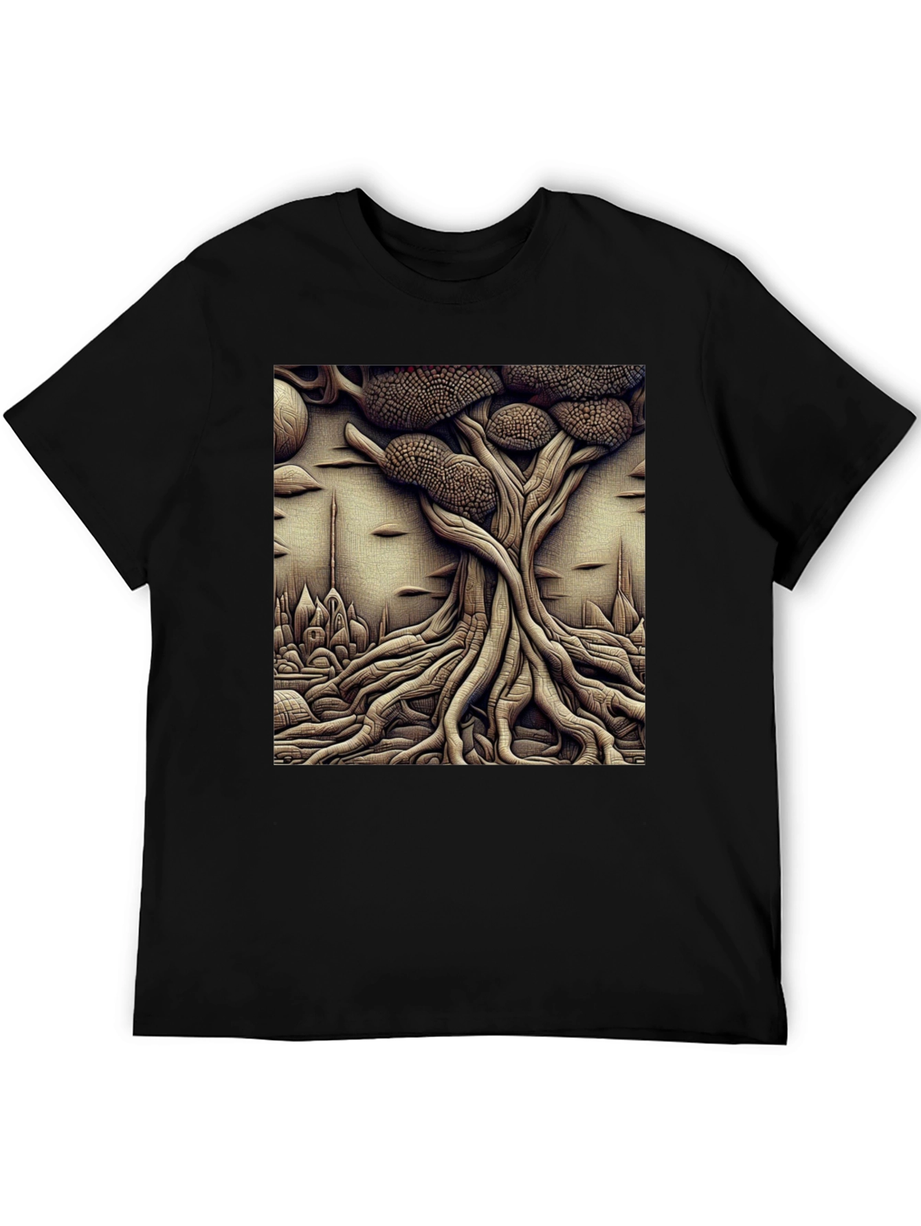 Surreal Tree Graphic Tee - Unique Art Shirt