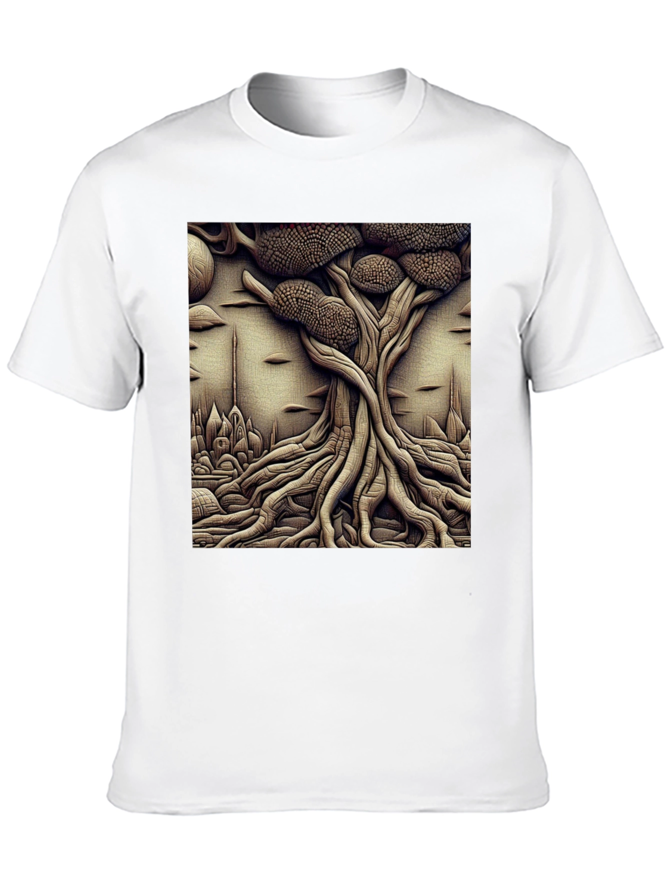 Surreal Tree Graphic Tee - Unique Art Shirt