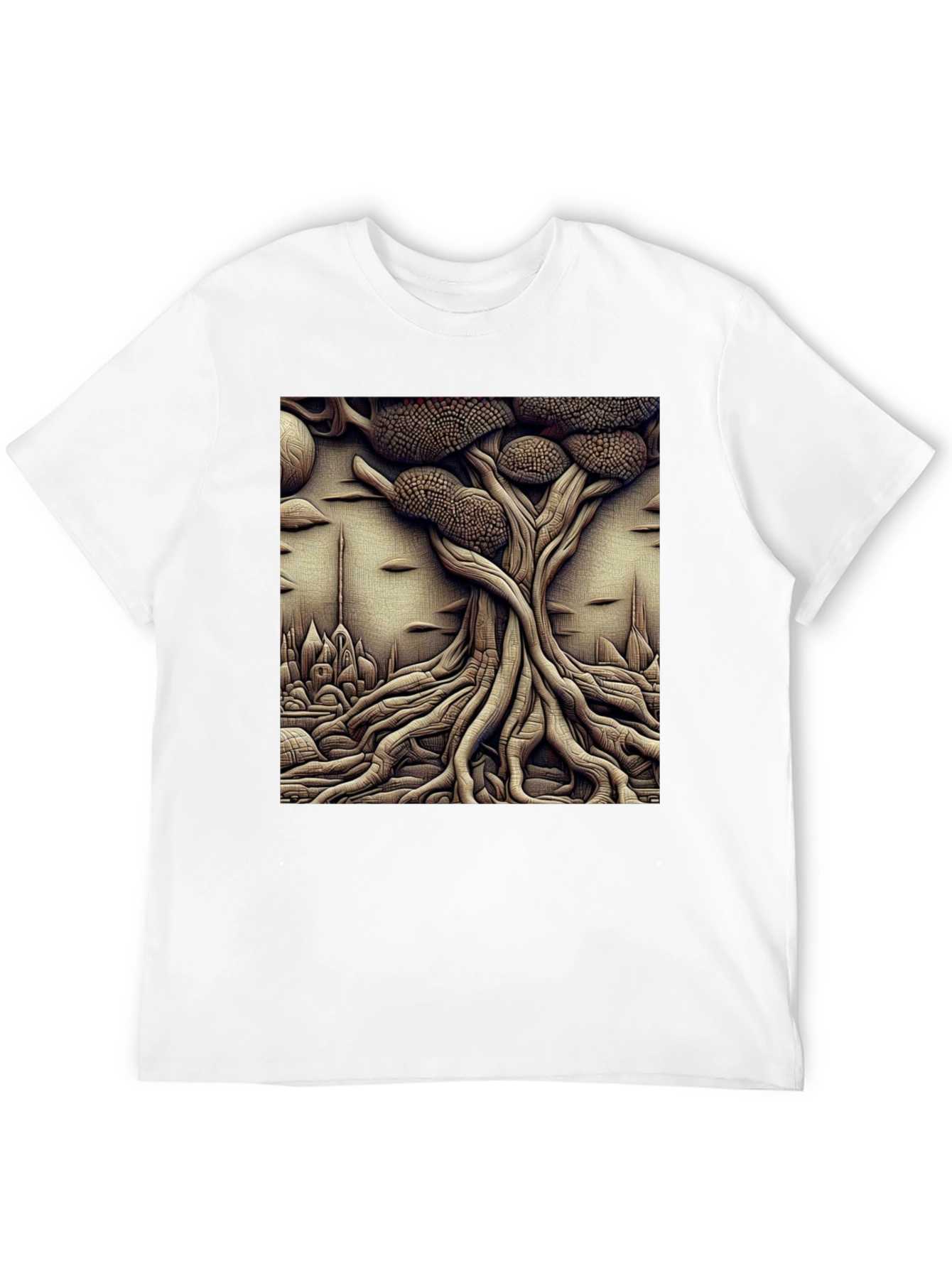 Surreal Tree Graphic Tee - Unique Art Shirt