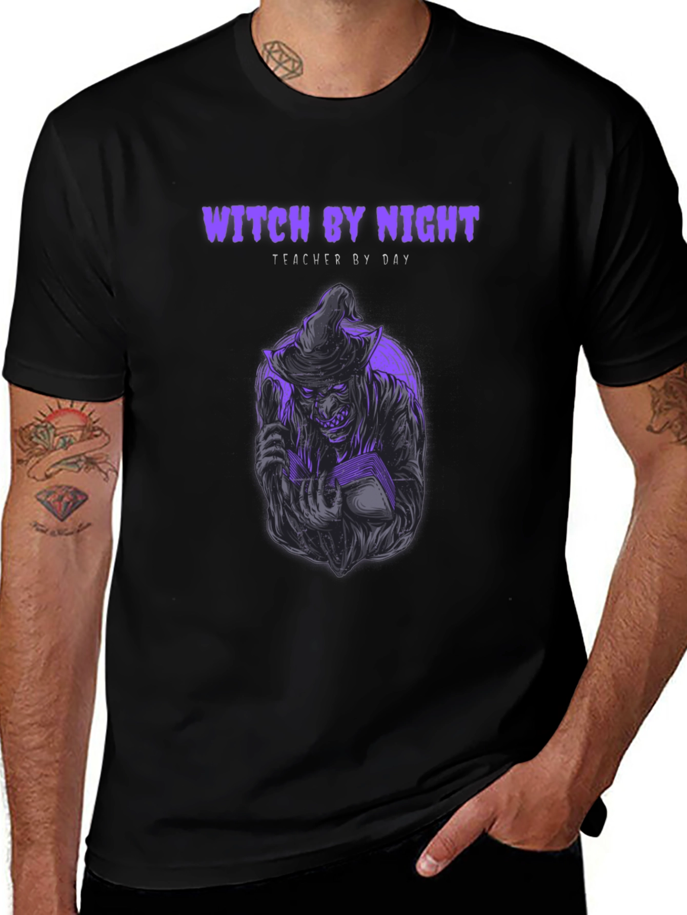Witch By Night Teacher By Day T-Shirt