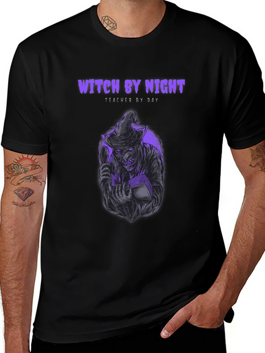 Witch By Night Teacher By Day T-Shirt