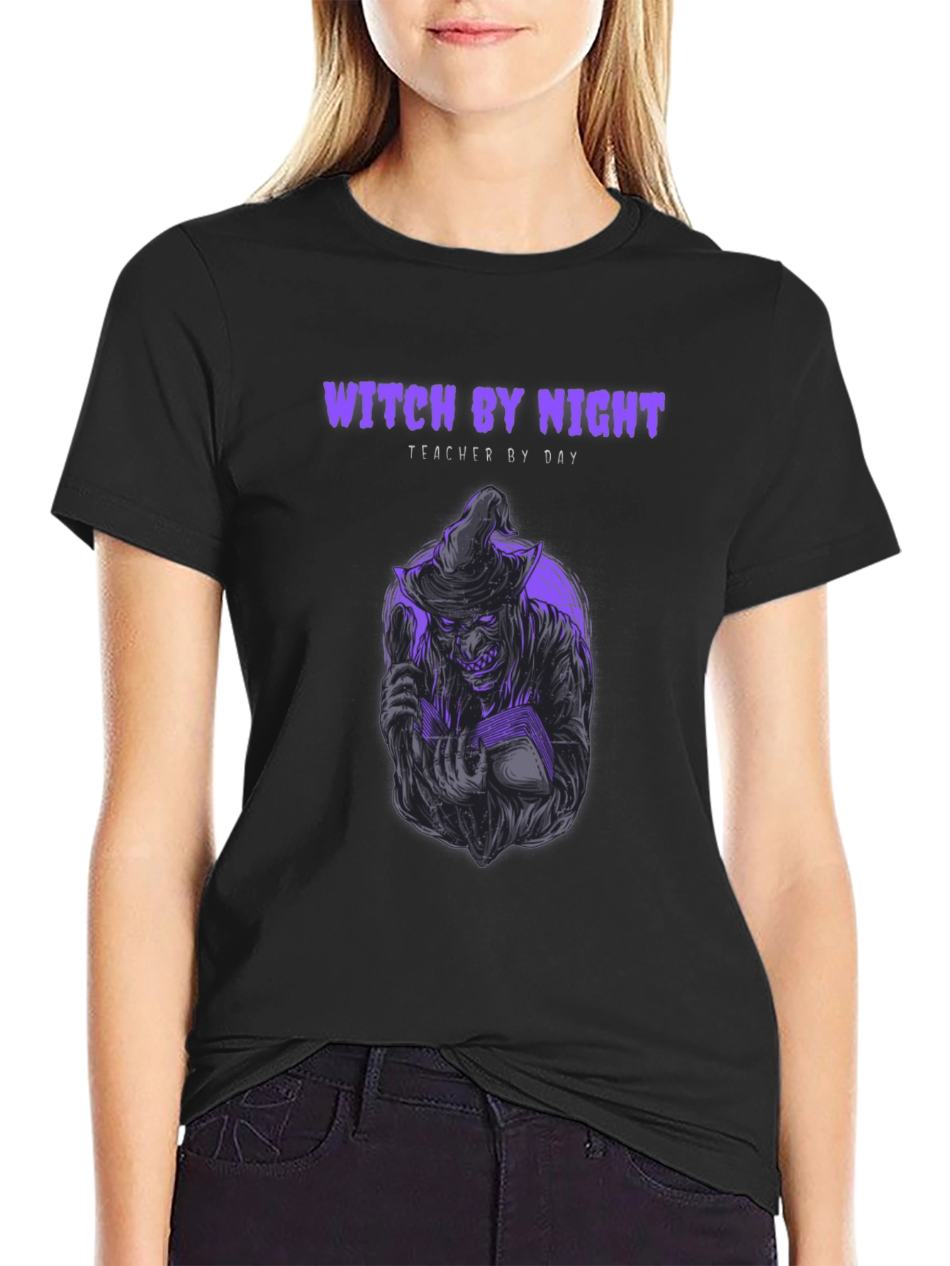 Witch By Night Teacher By Day T-Shirt