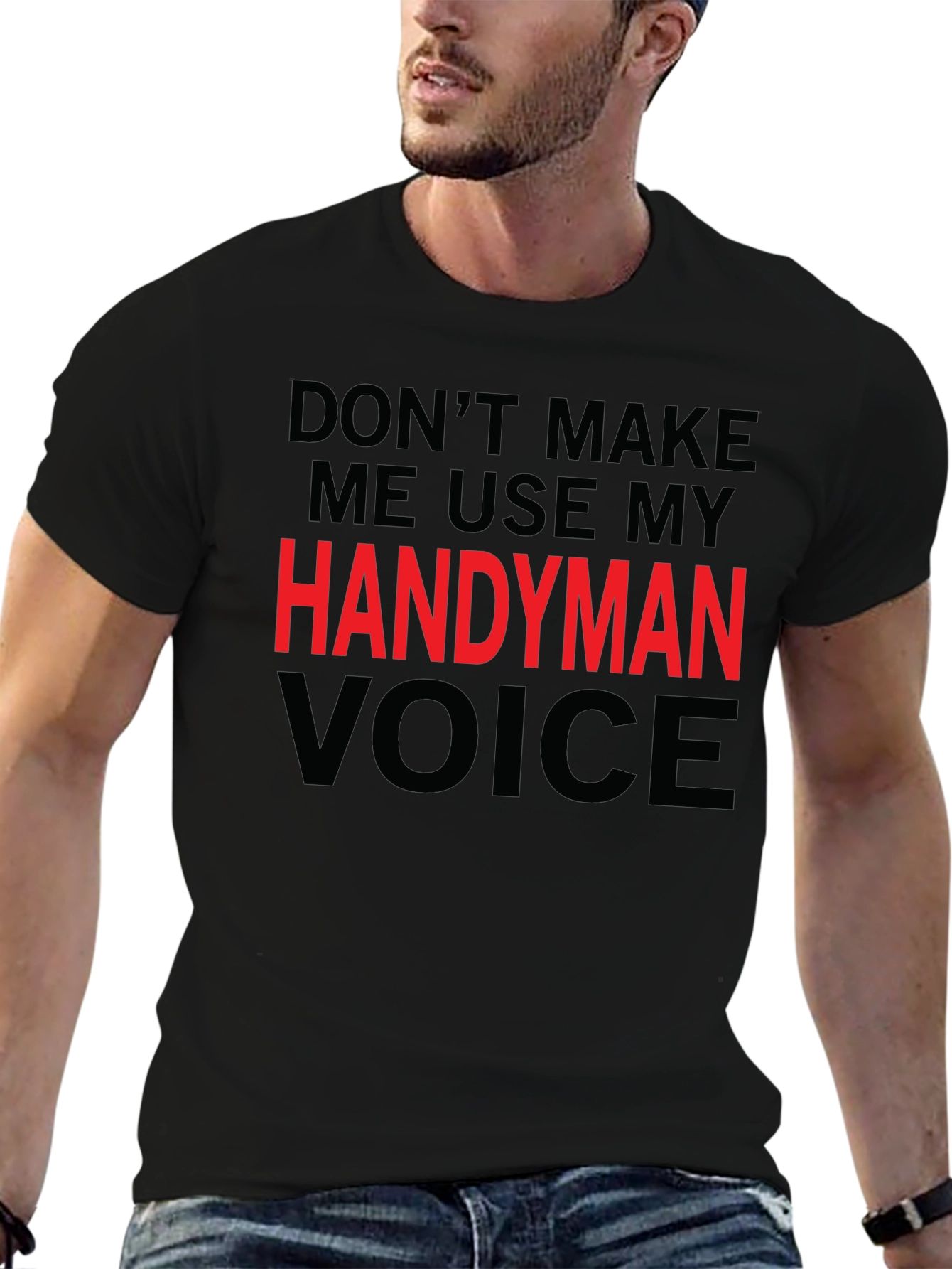 Handyman Voice Graphic Tee - Funny Mens T-Shirt