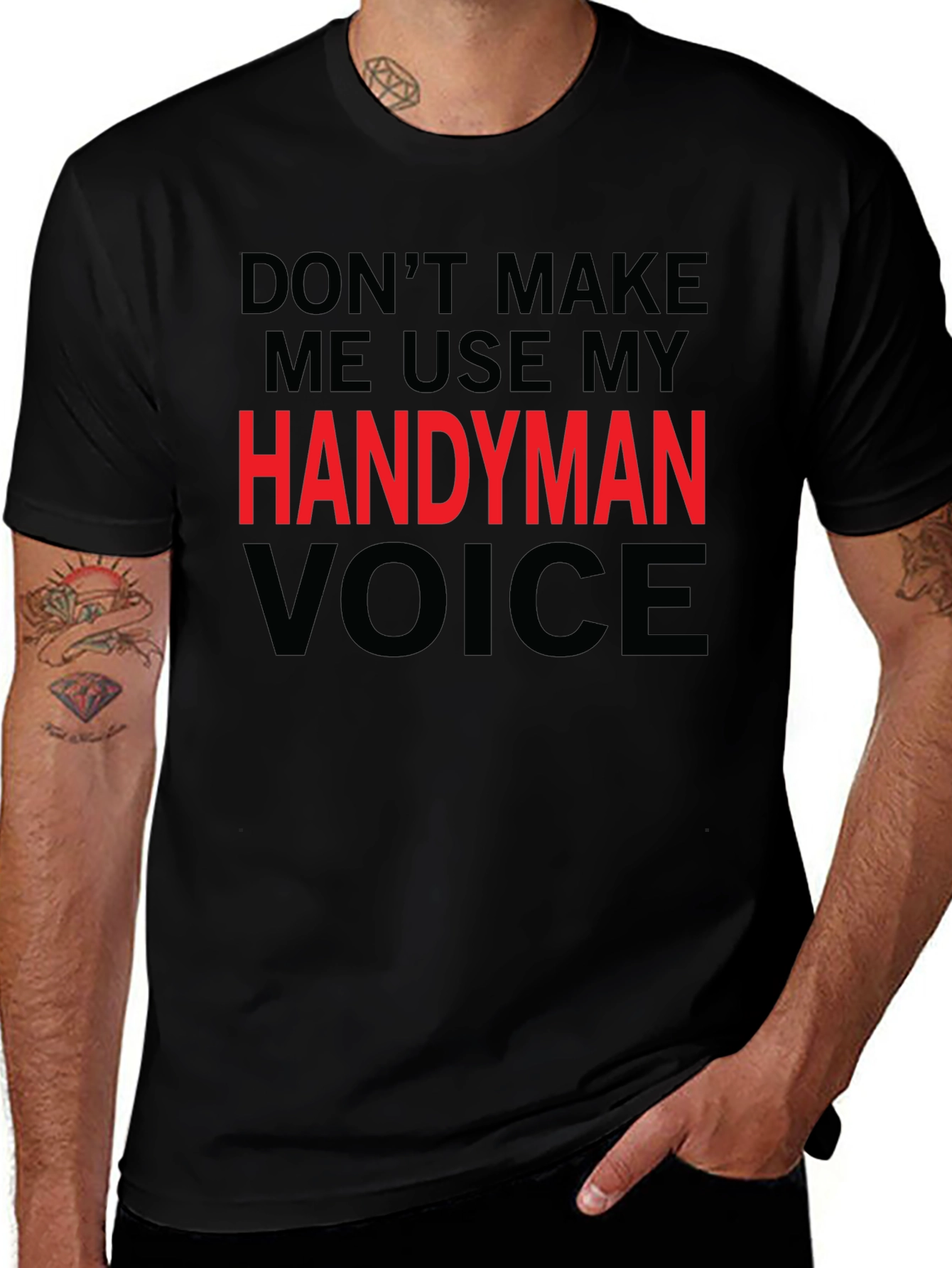 Handyman Voice Graphic Tee - Funny Mens T-Shirt