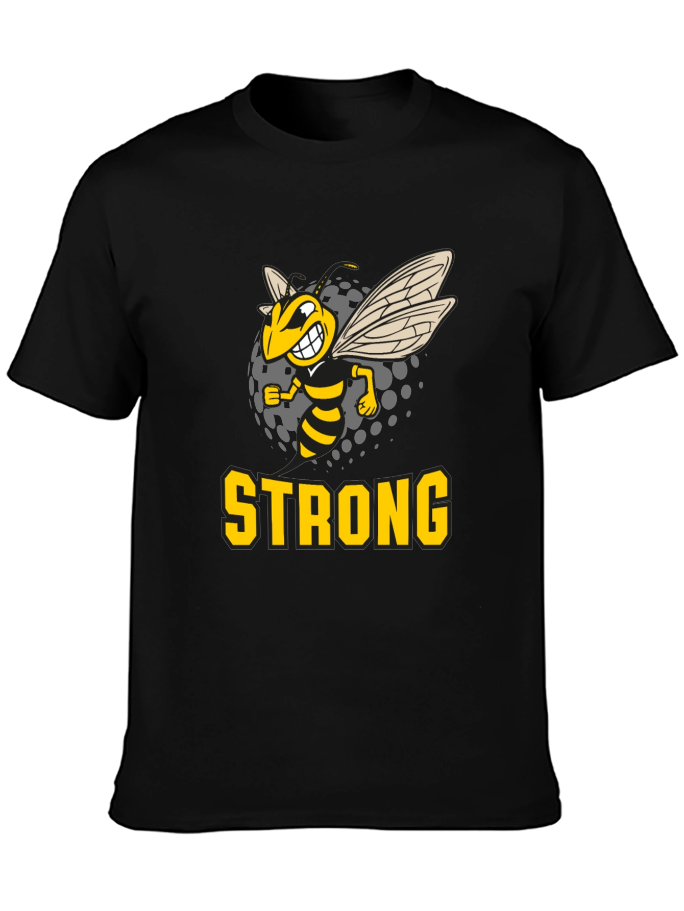 Strong Hornet Black T-Shirt