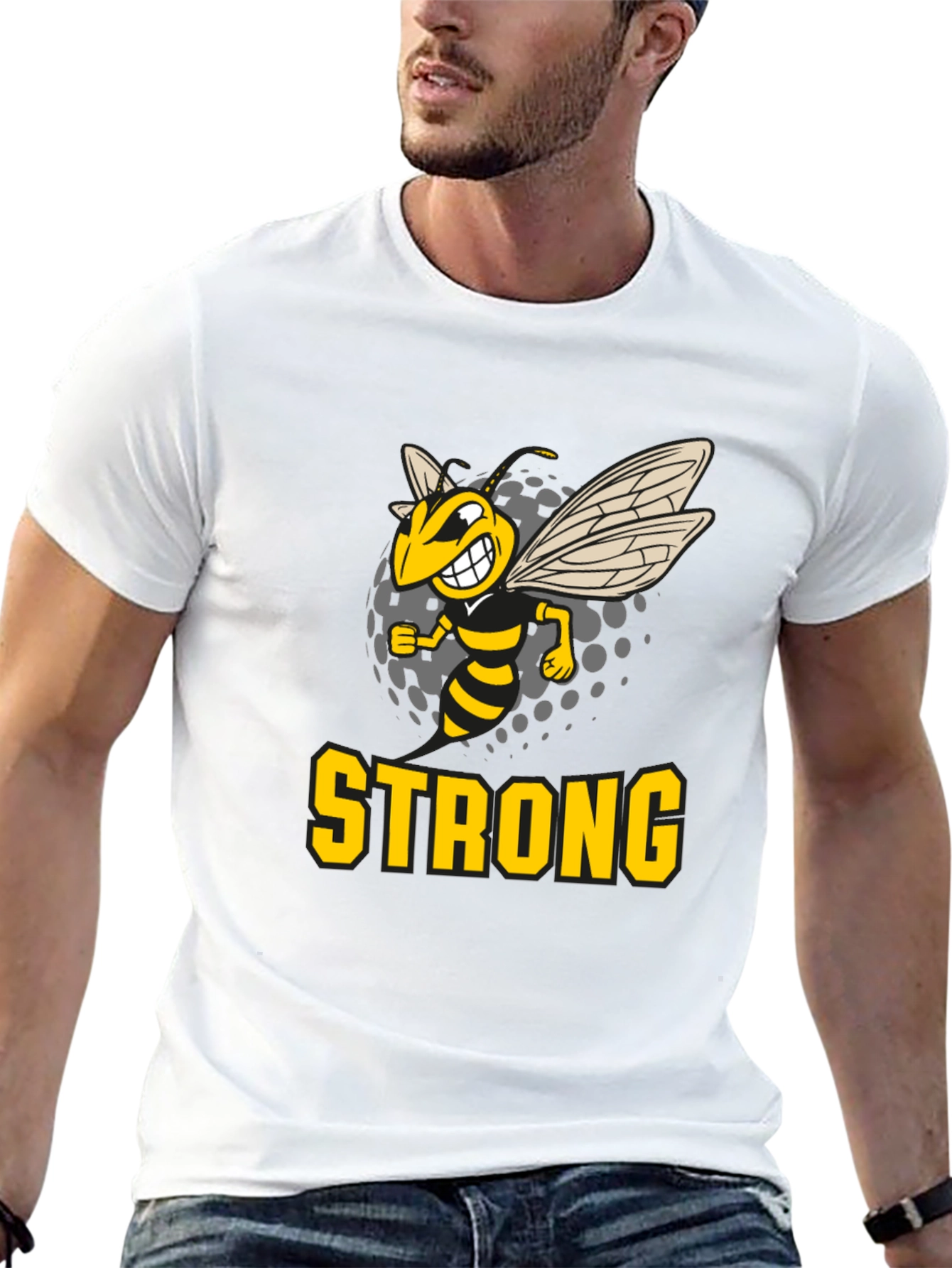 Strong Hornet Black T-Shirt