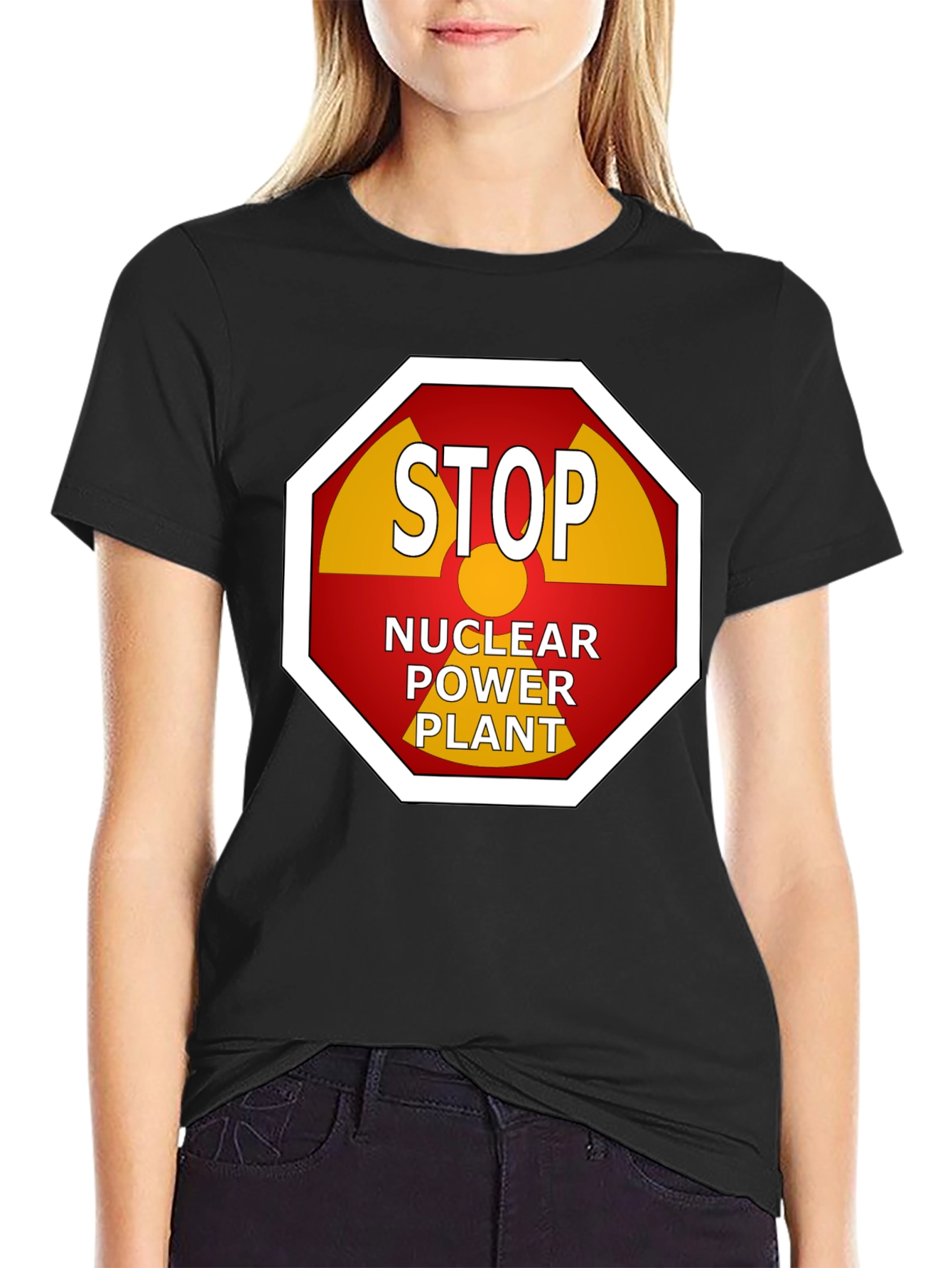 Stop Nuclear Power Plant Graphic Tee