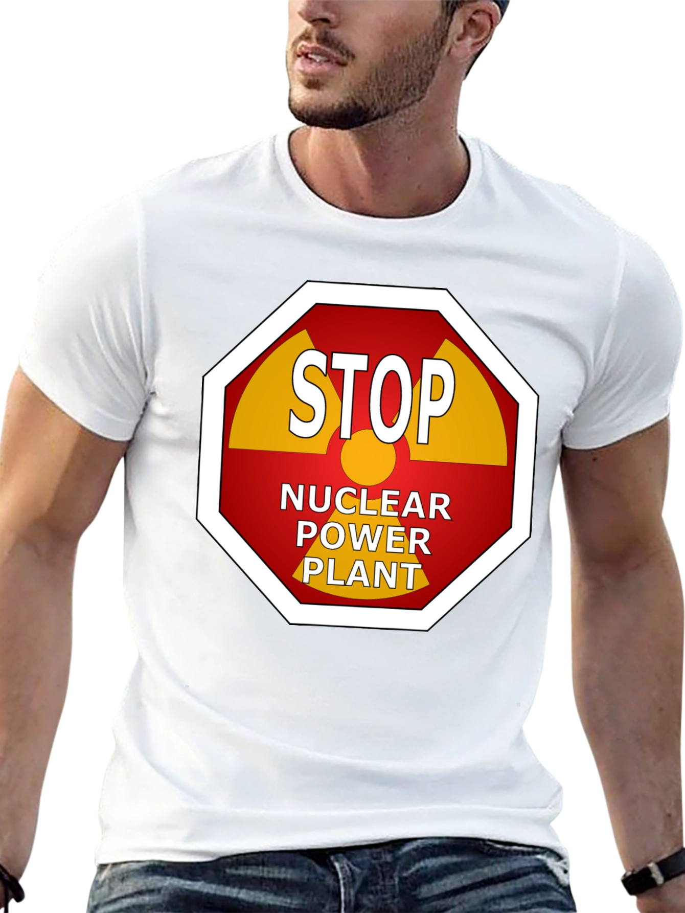 Stop Nuclear Power Plant Graphic Tee