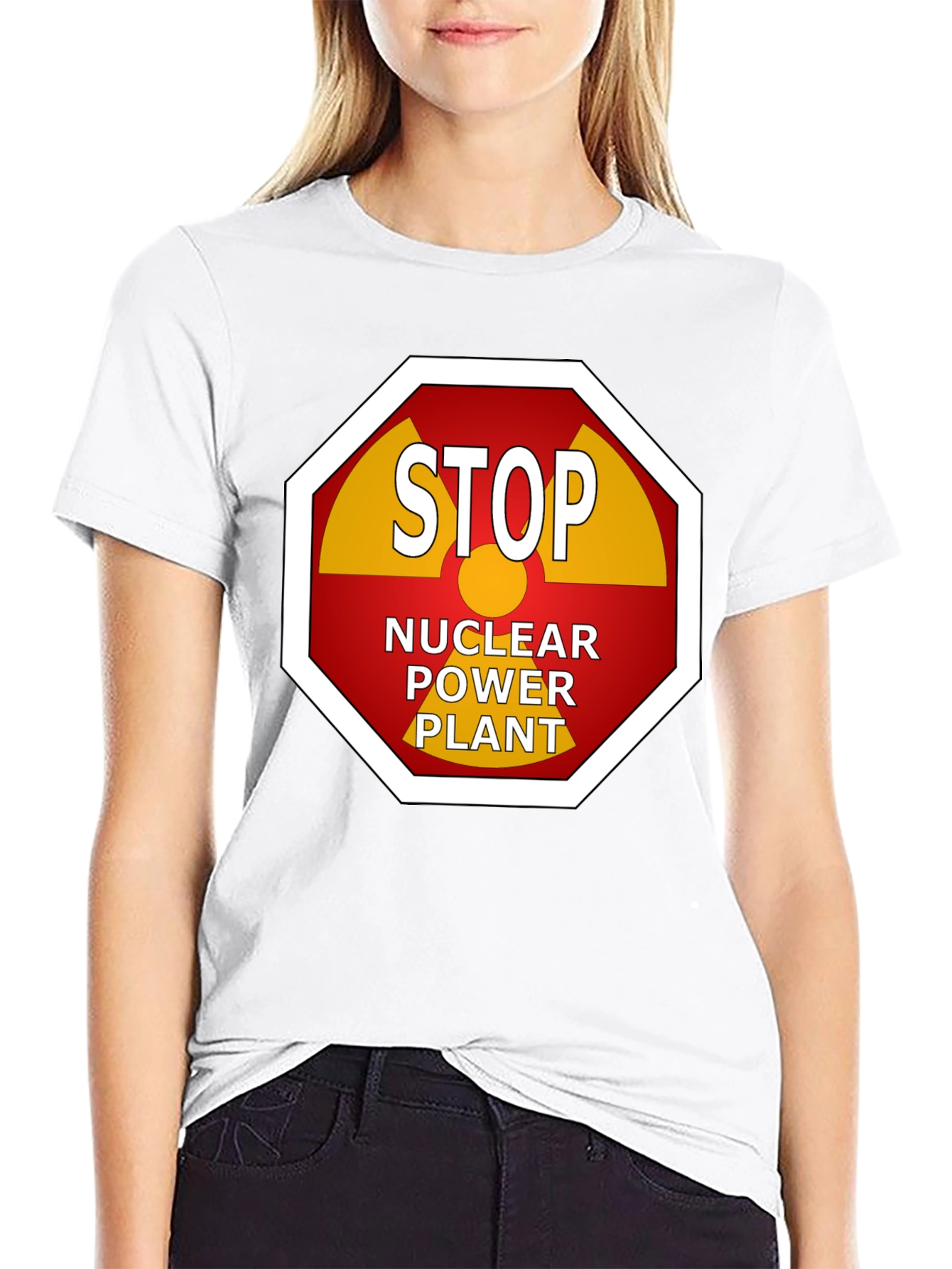 Stop Nuclear Power Plant Graphic Tee