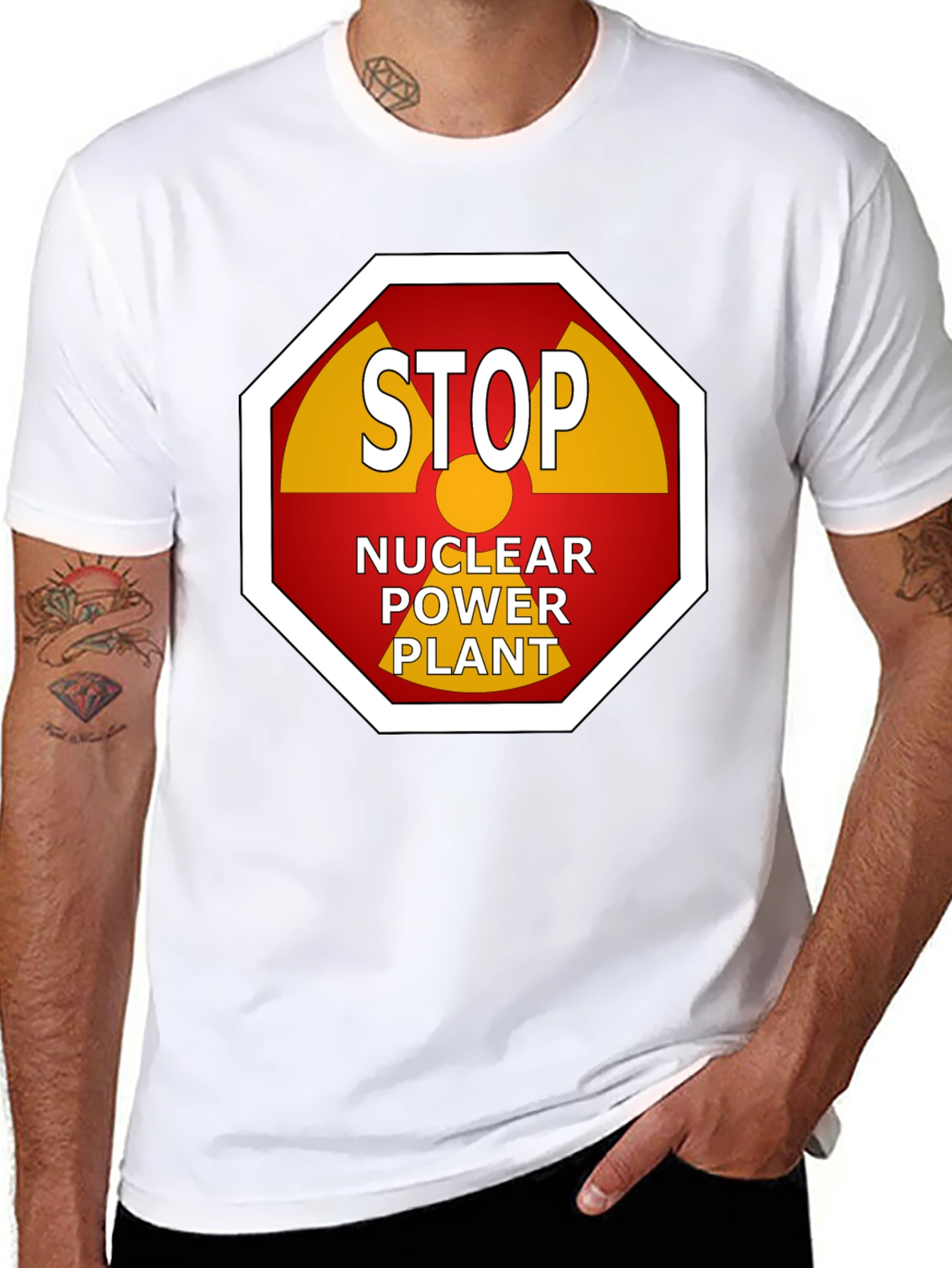 Stop Nuclear Power Plant Graphic Tee
