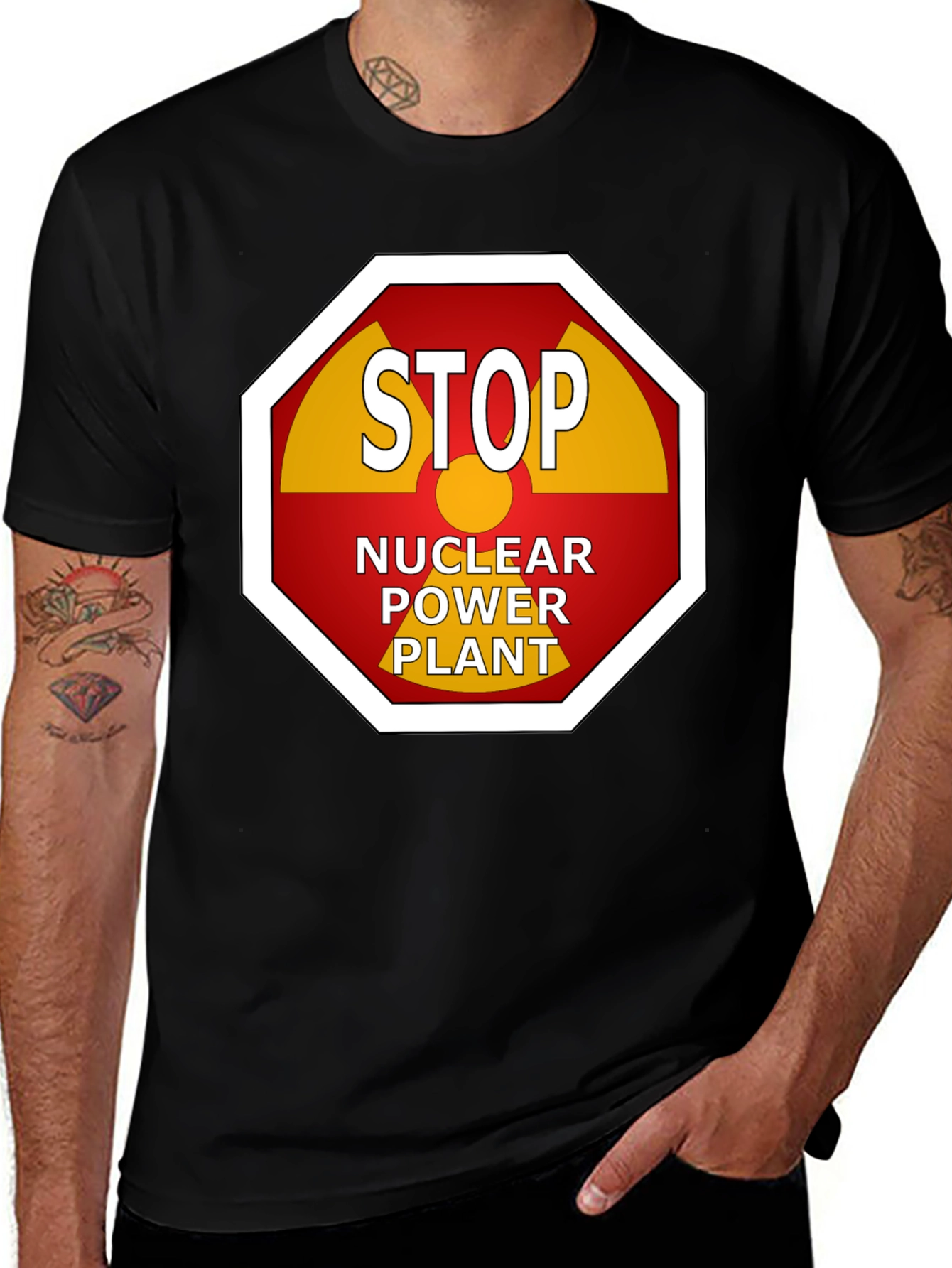 Stop Nuclear Power Plant Graphic Tee