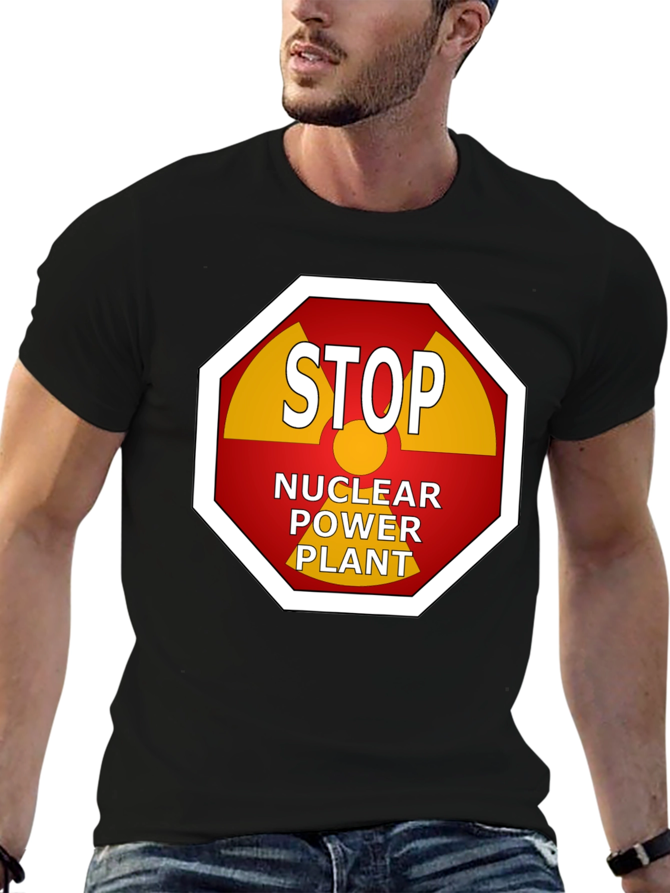 Stop Nuclear Power Plant Graphic Tee