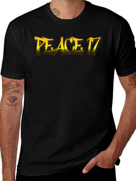 Peace 17 Black Graphic Tee