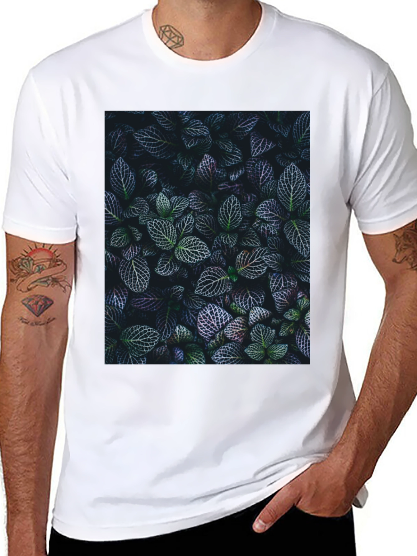Botanical Print Tee - Nature Inspired Style