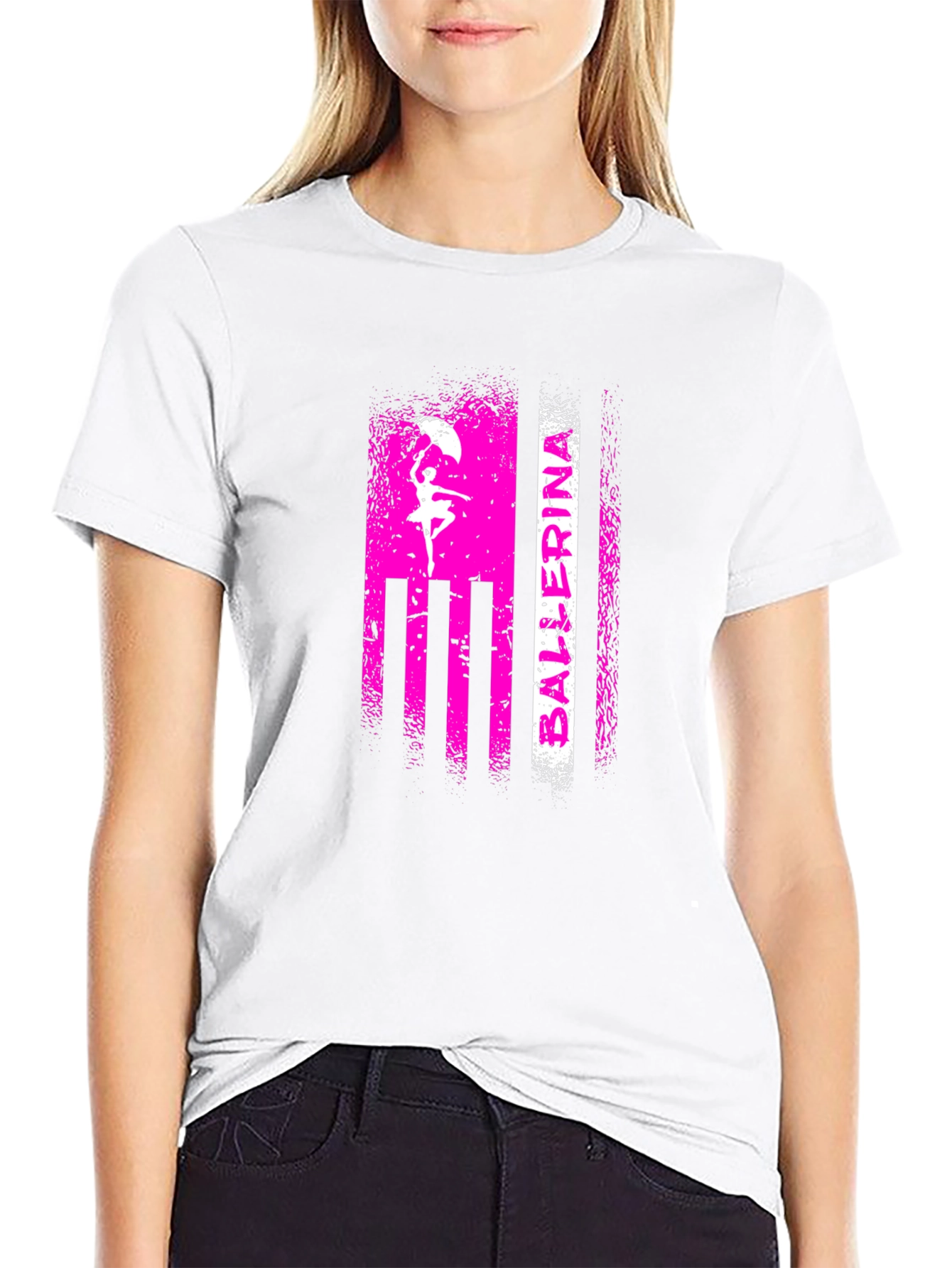 Ballerina Dancer T-Shirt Black