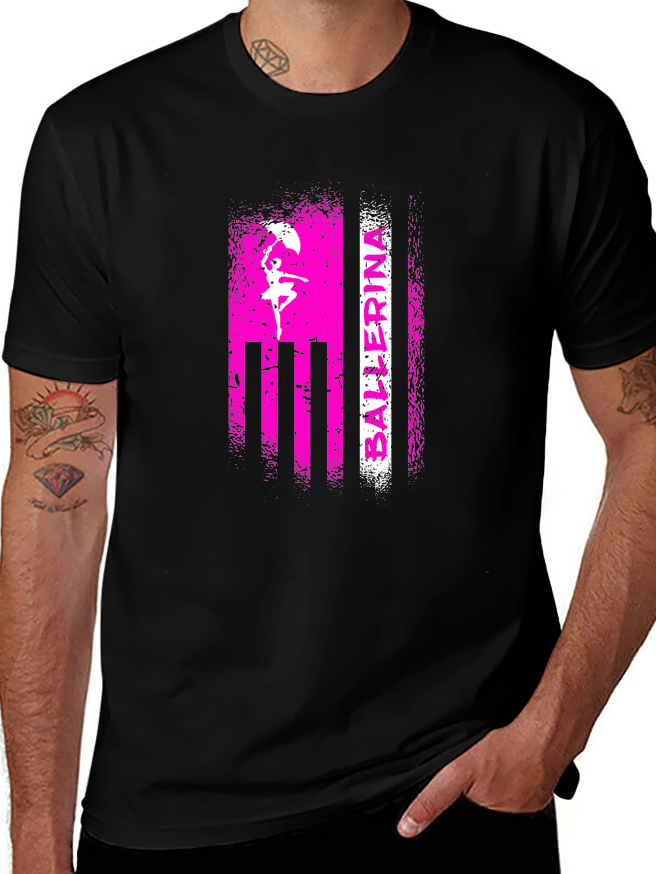 Ballerina Dancer T-Shirt Black