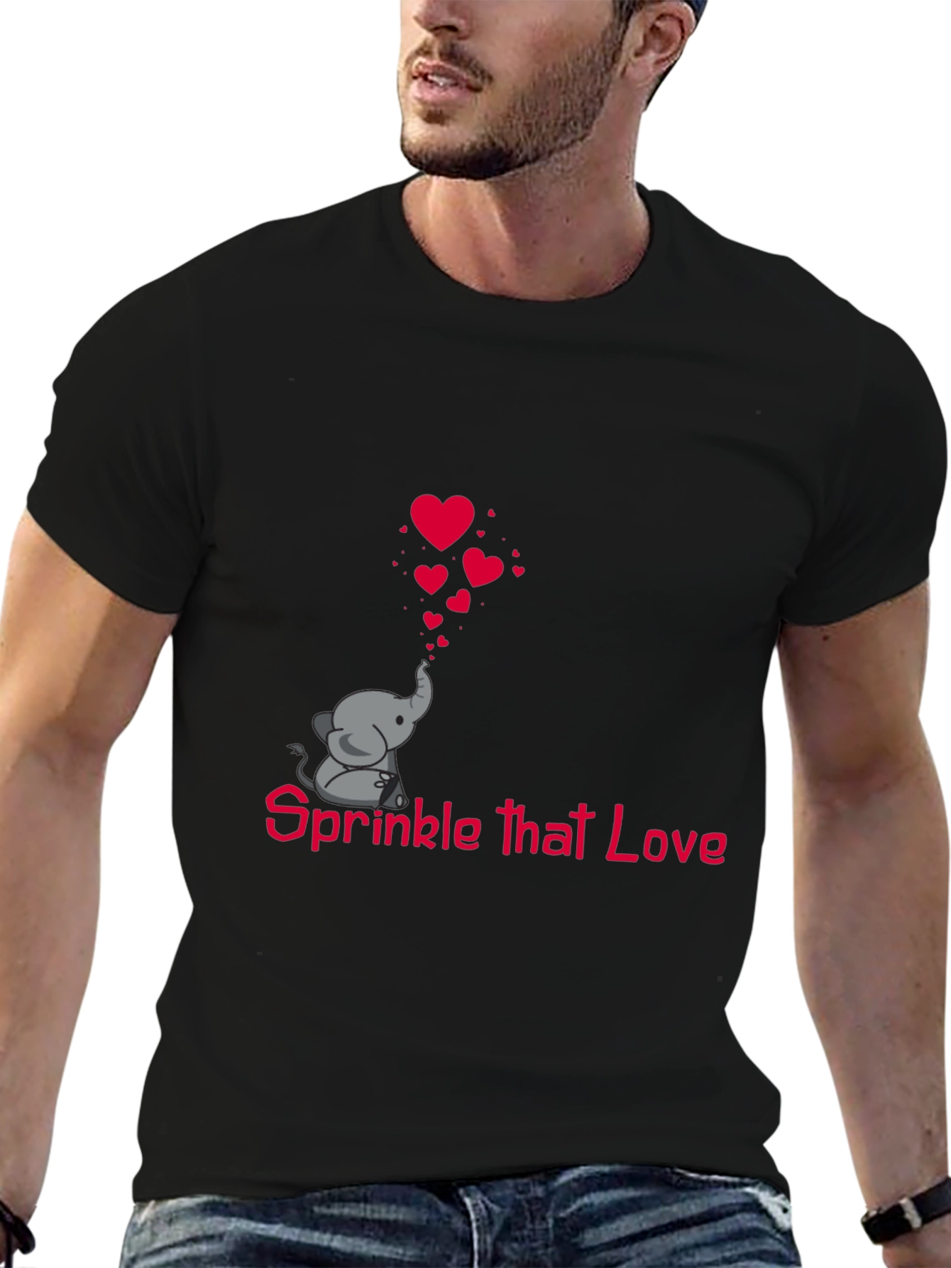 Sprinkle That Love Elephant Tee