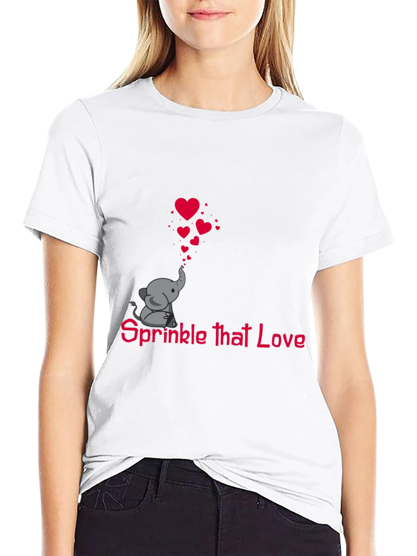 Sprinkle That Love Elephant Tee