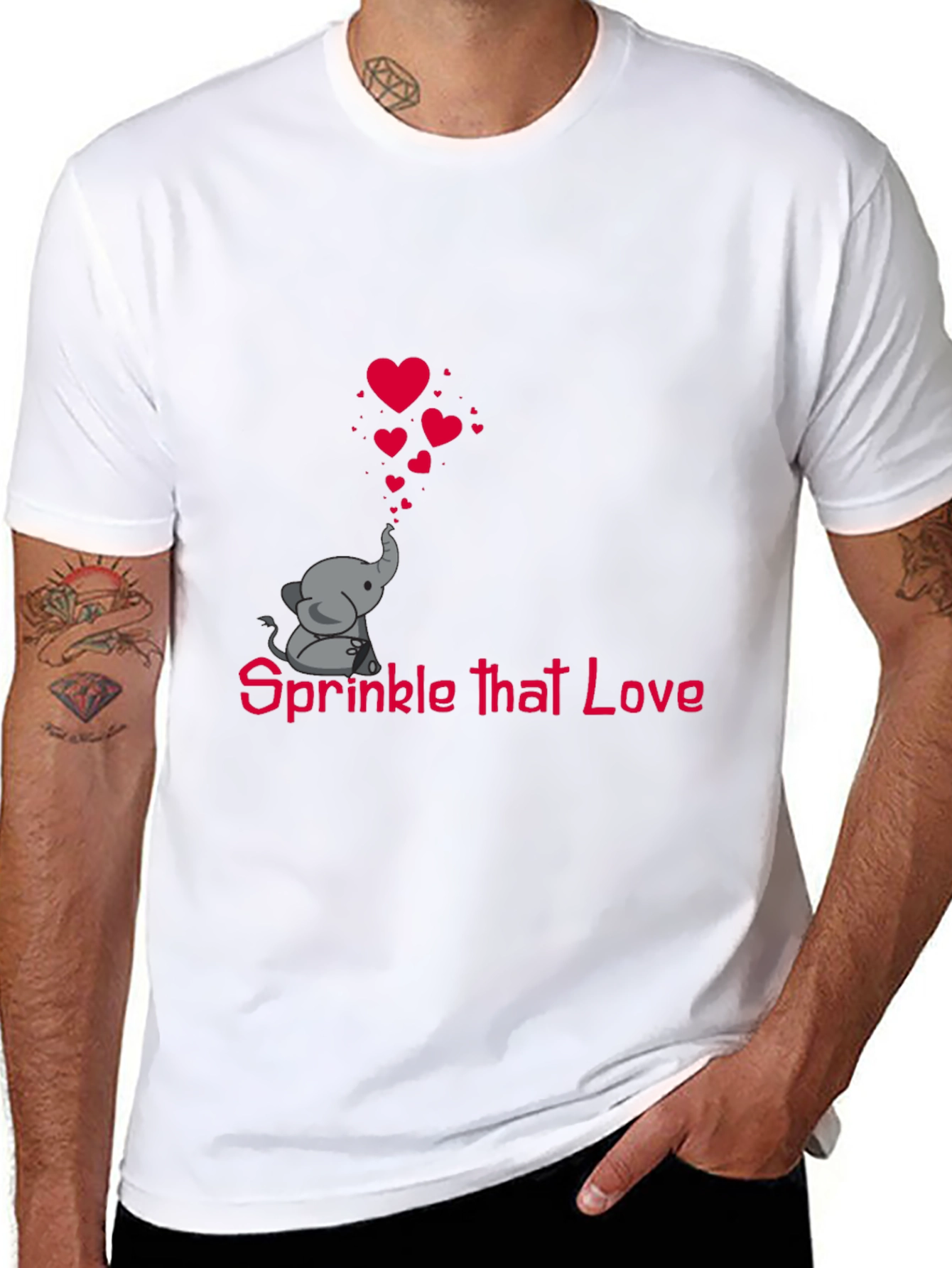 Sprinkle That Love Elephant Tee