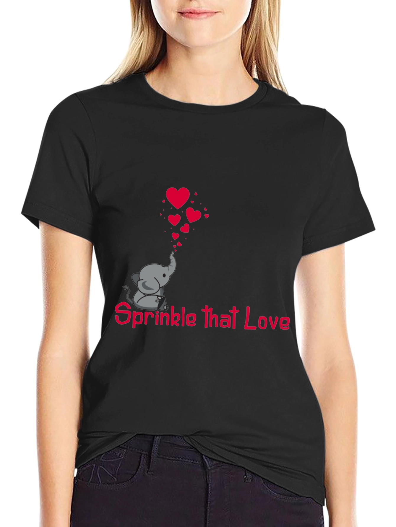 Sprinkle That Love Elephant Tee