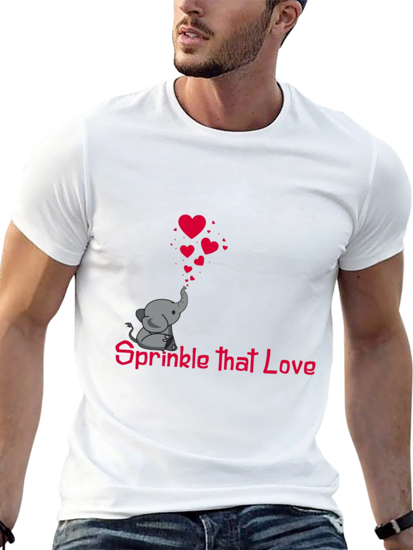 Sprinkle That Love Elephant Tee