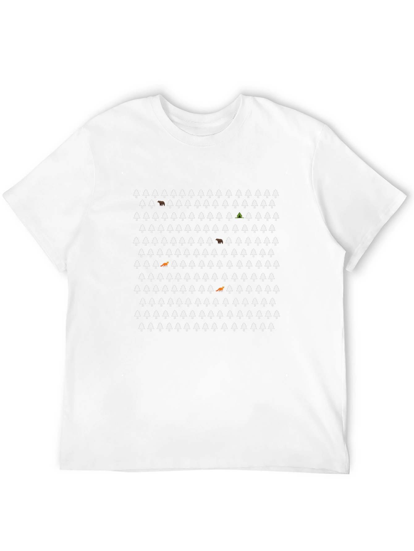 Forest Pattern Tee: Find the Animals!