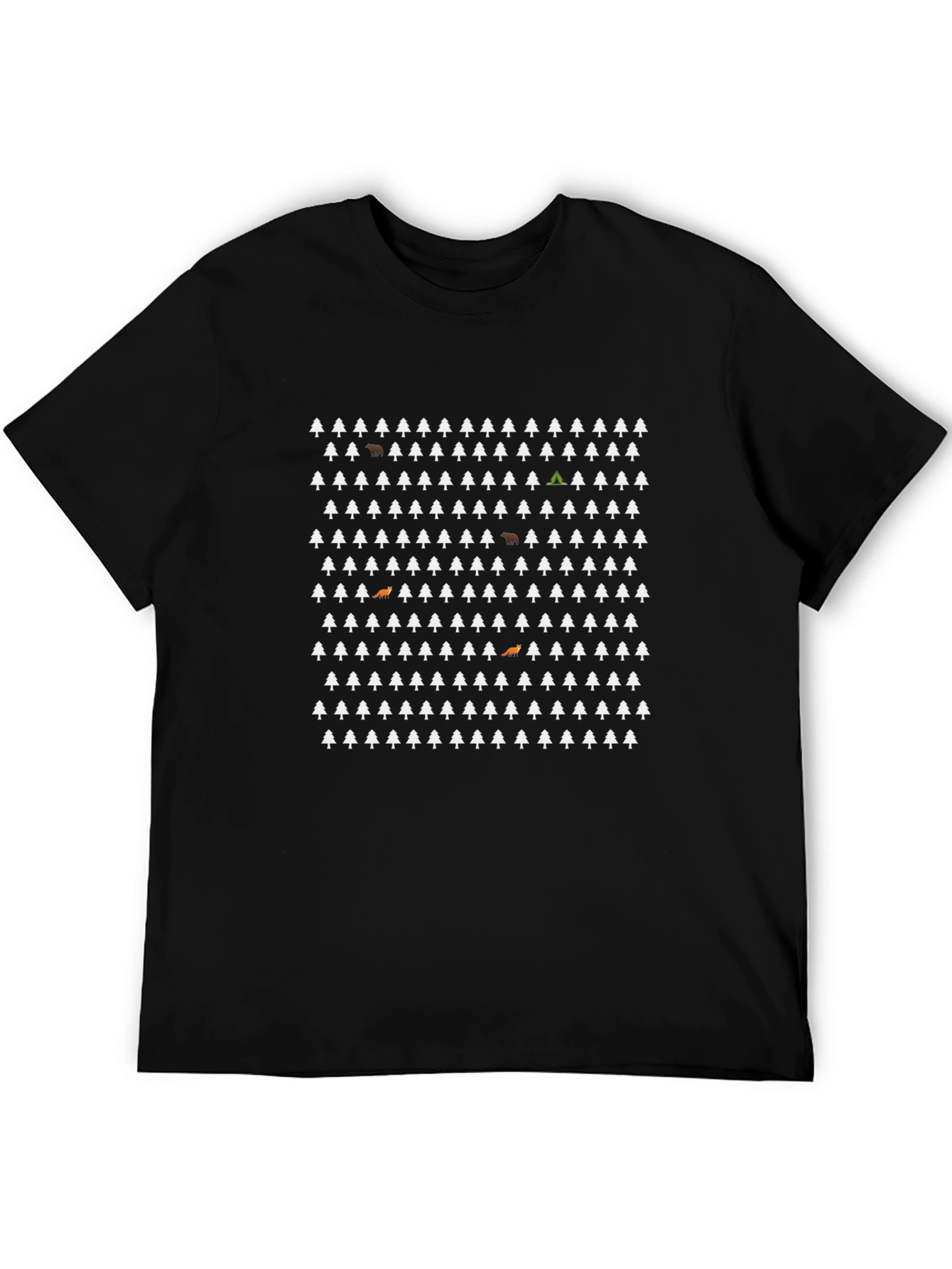Forest Pattern Tee: Find the Animals!