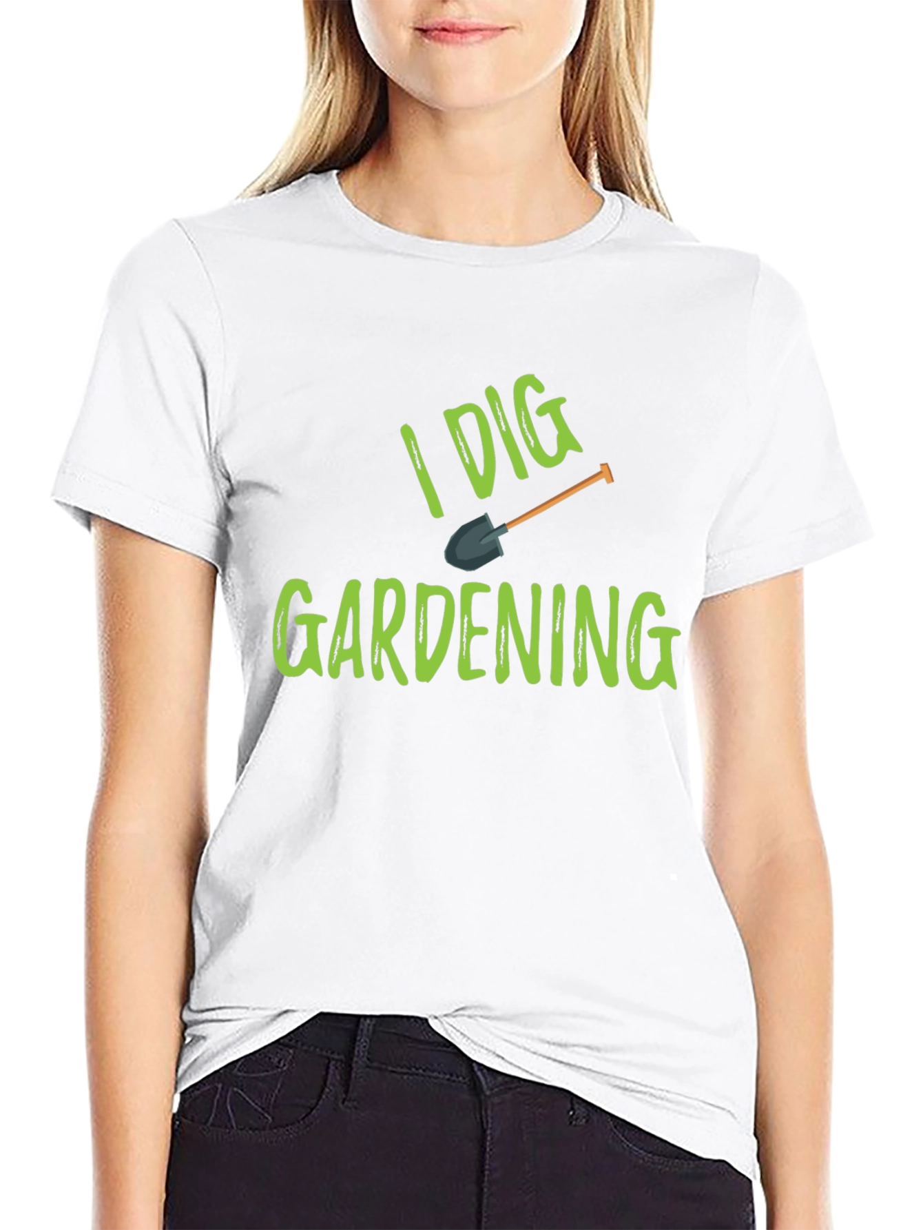 I Dig Gardening T-Shirt - Black Cotton Tee