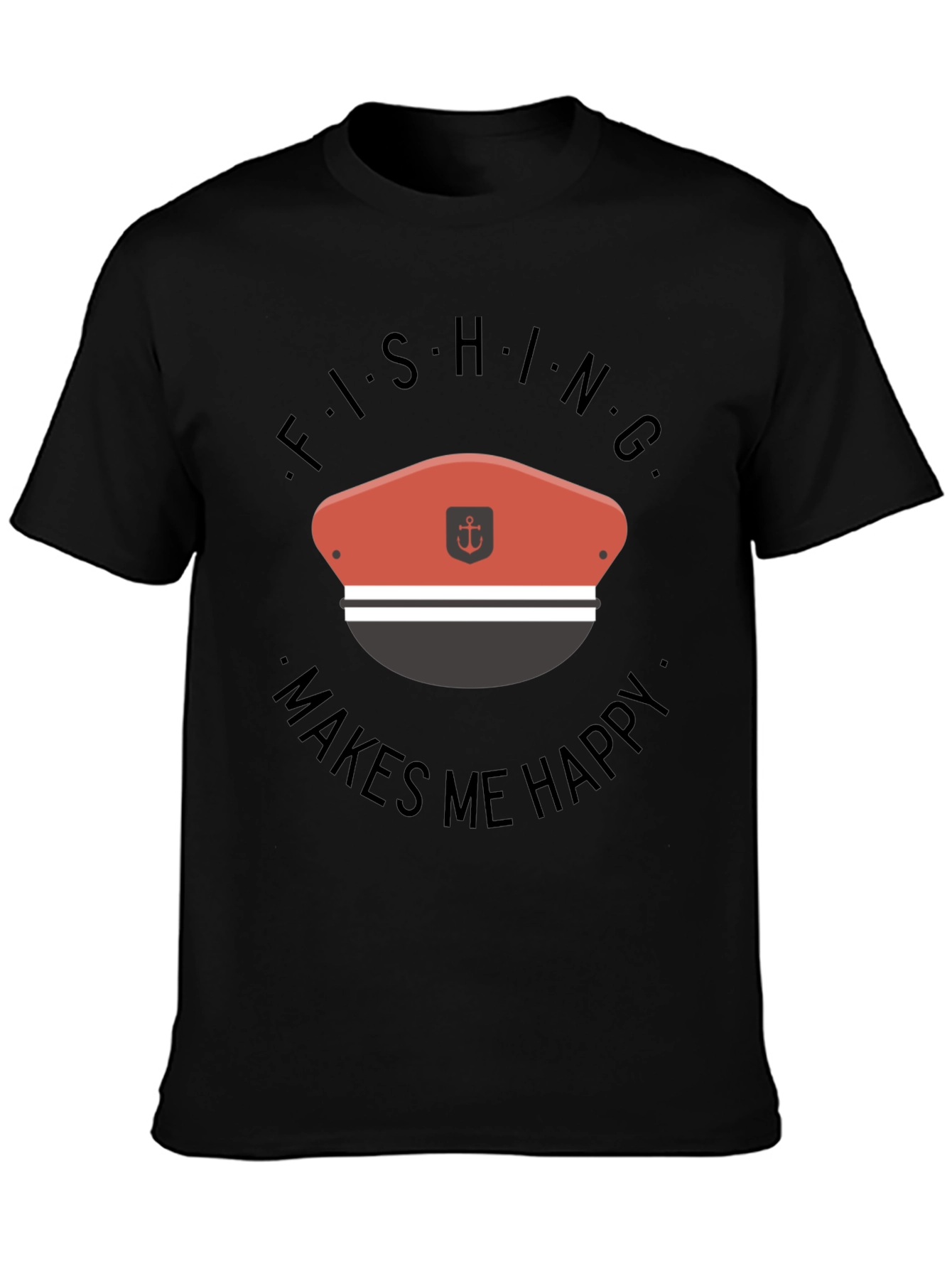Fishing Makes Me Happy T-Shirt