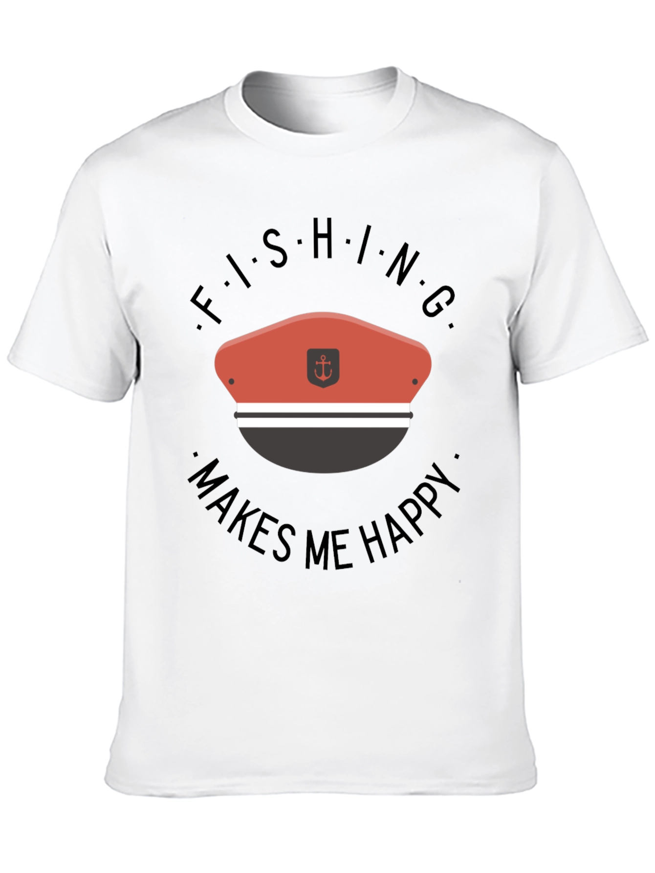Fishing Makes Me Happy T-Shirt