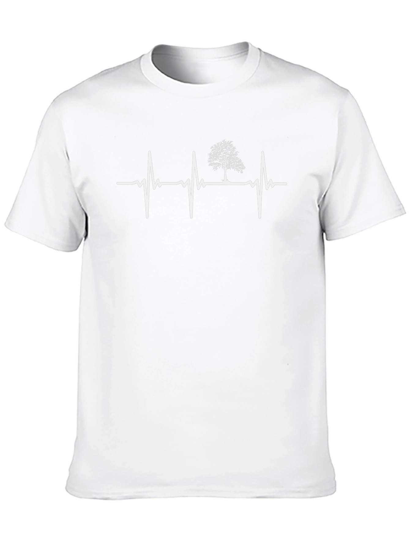 Tree Heartbeat Graphic Tee - Black