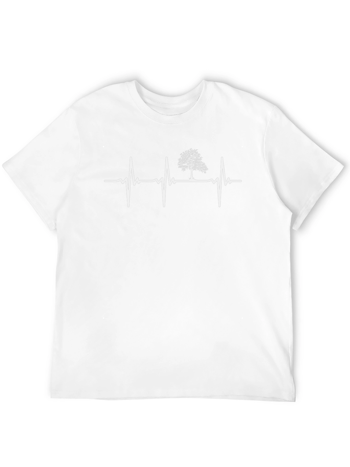 Tree Heartbeat Graphic Tee - Black