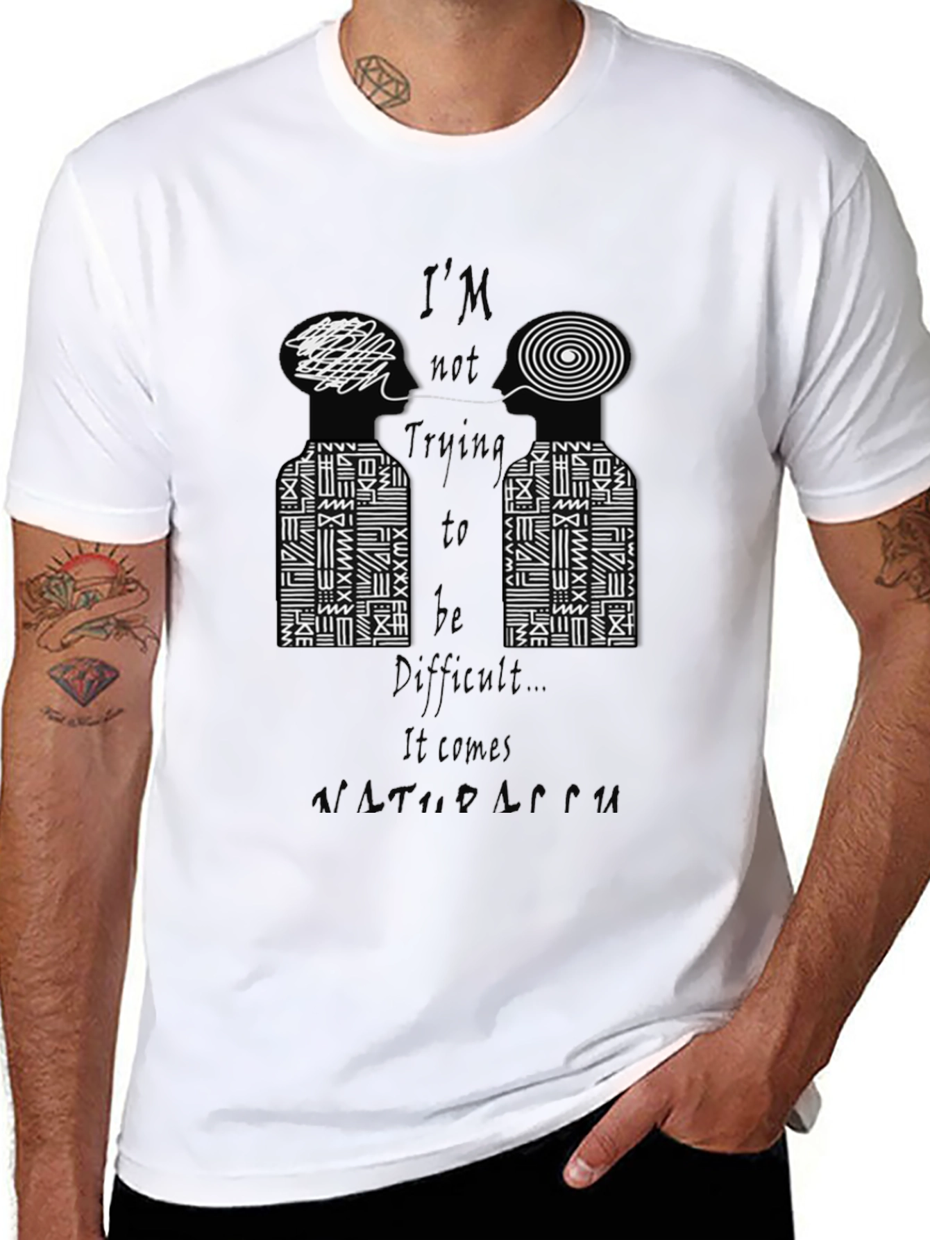 Im Not Trying to Be Difficult Graphic Tee