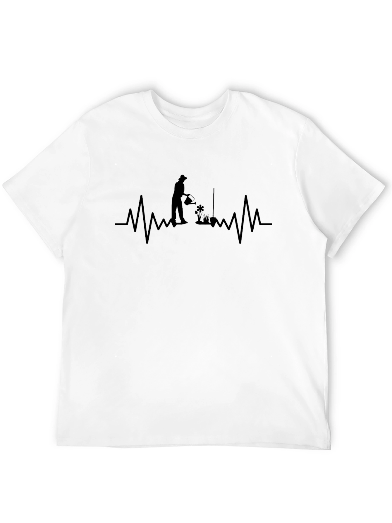 Gardeners Heartbeat Tee - Black Cotton