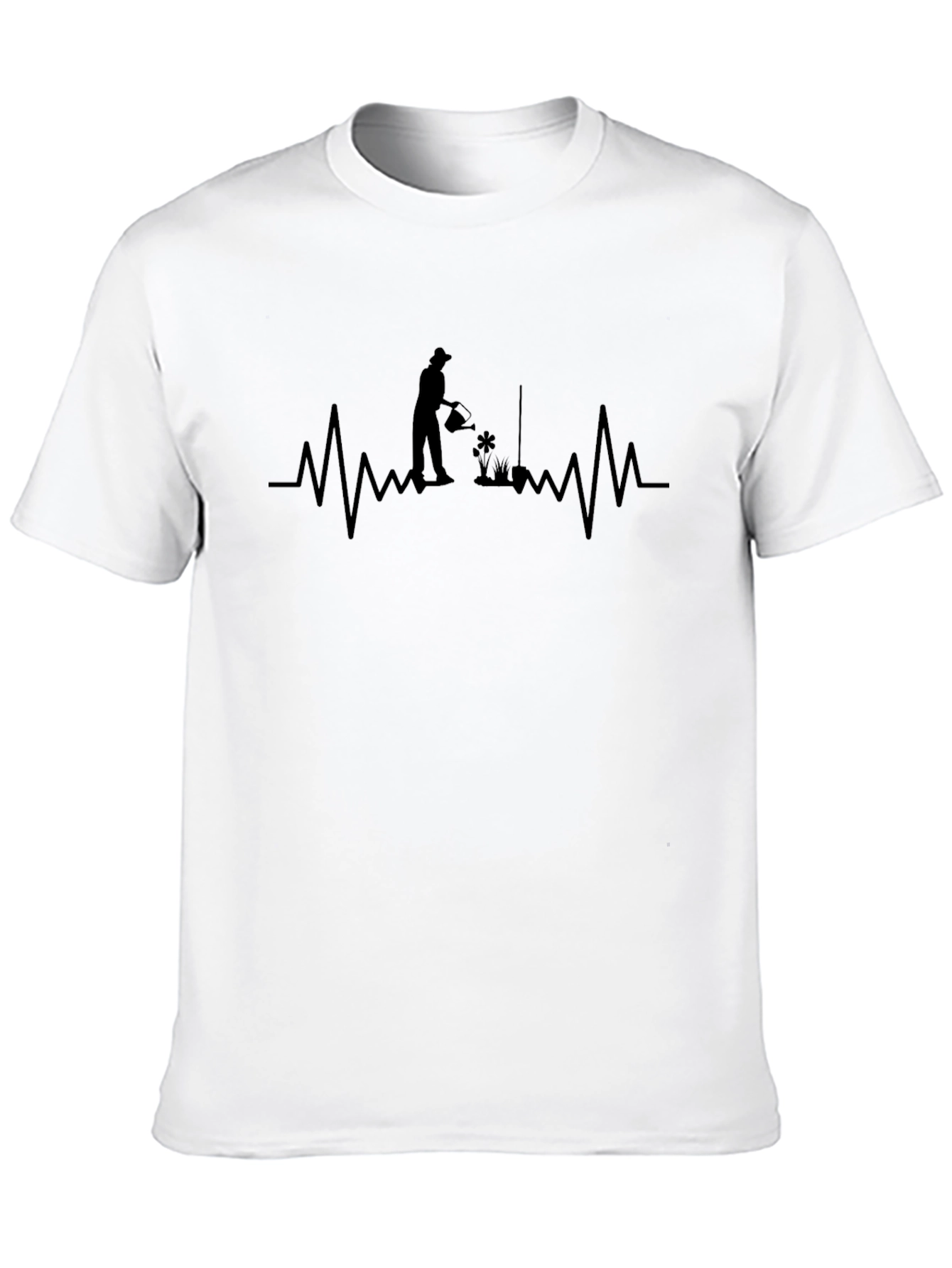Gardeners Heartbeat Tee - Black Cotton