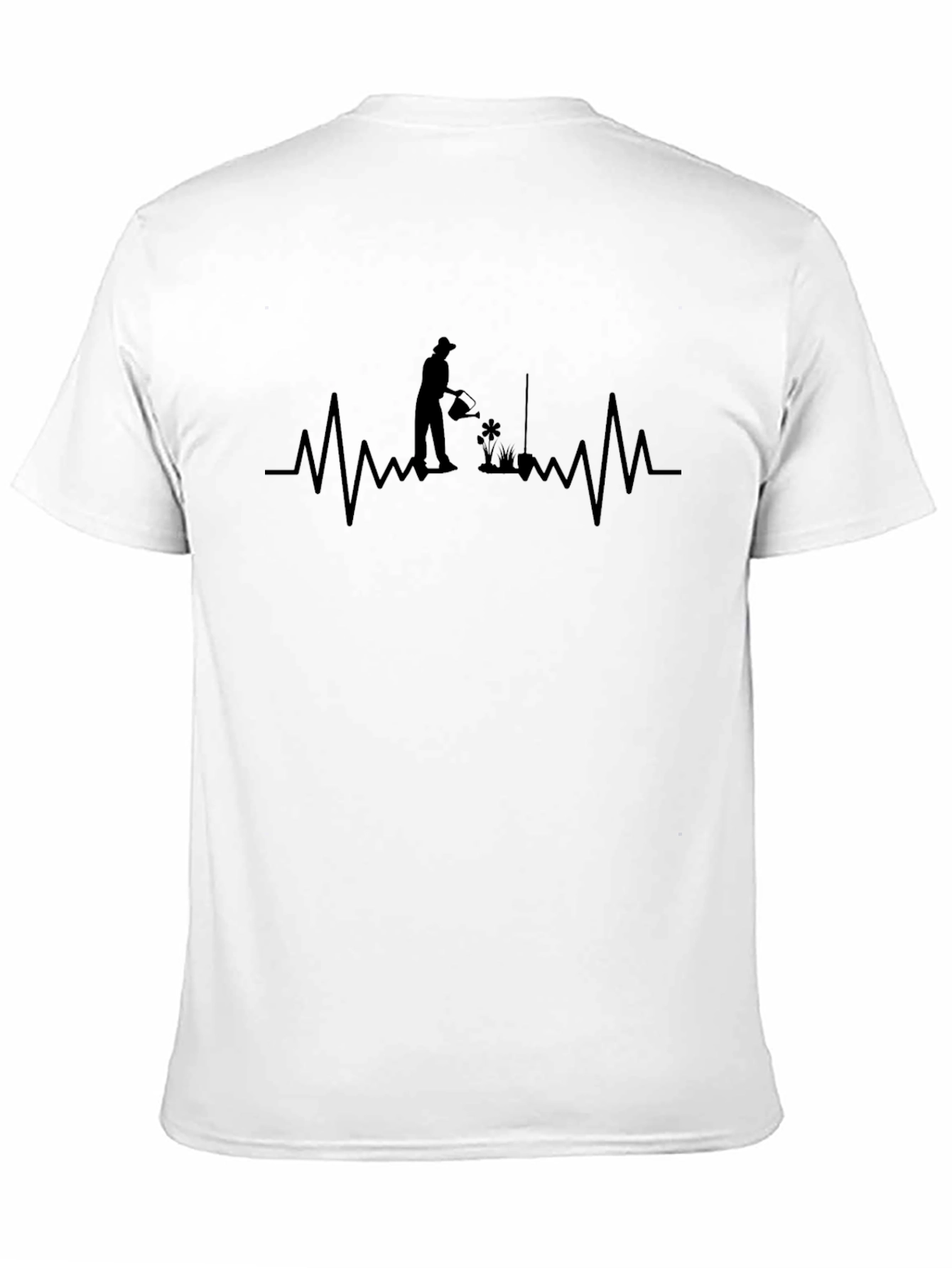 Gardeners Heartbeat Tee - Black Cotton