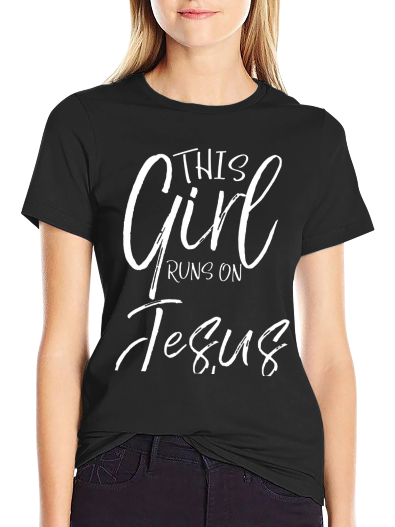 This Girl Runs on Jesus T-Shirt