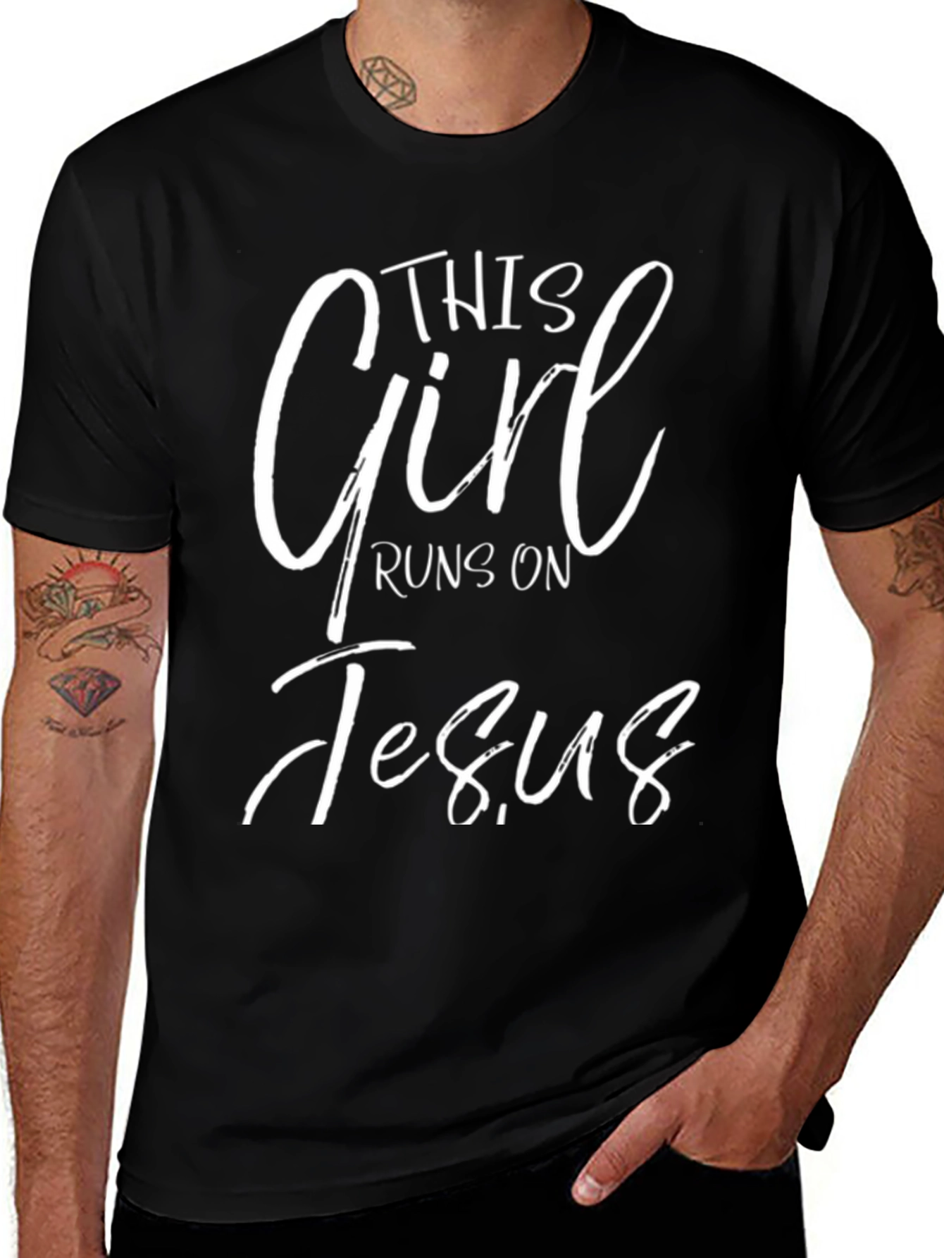This Girl Runs on Jesus T-Shirt