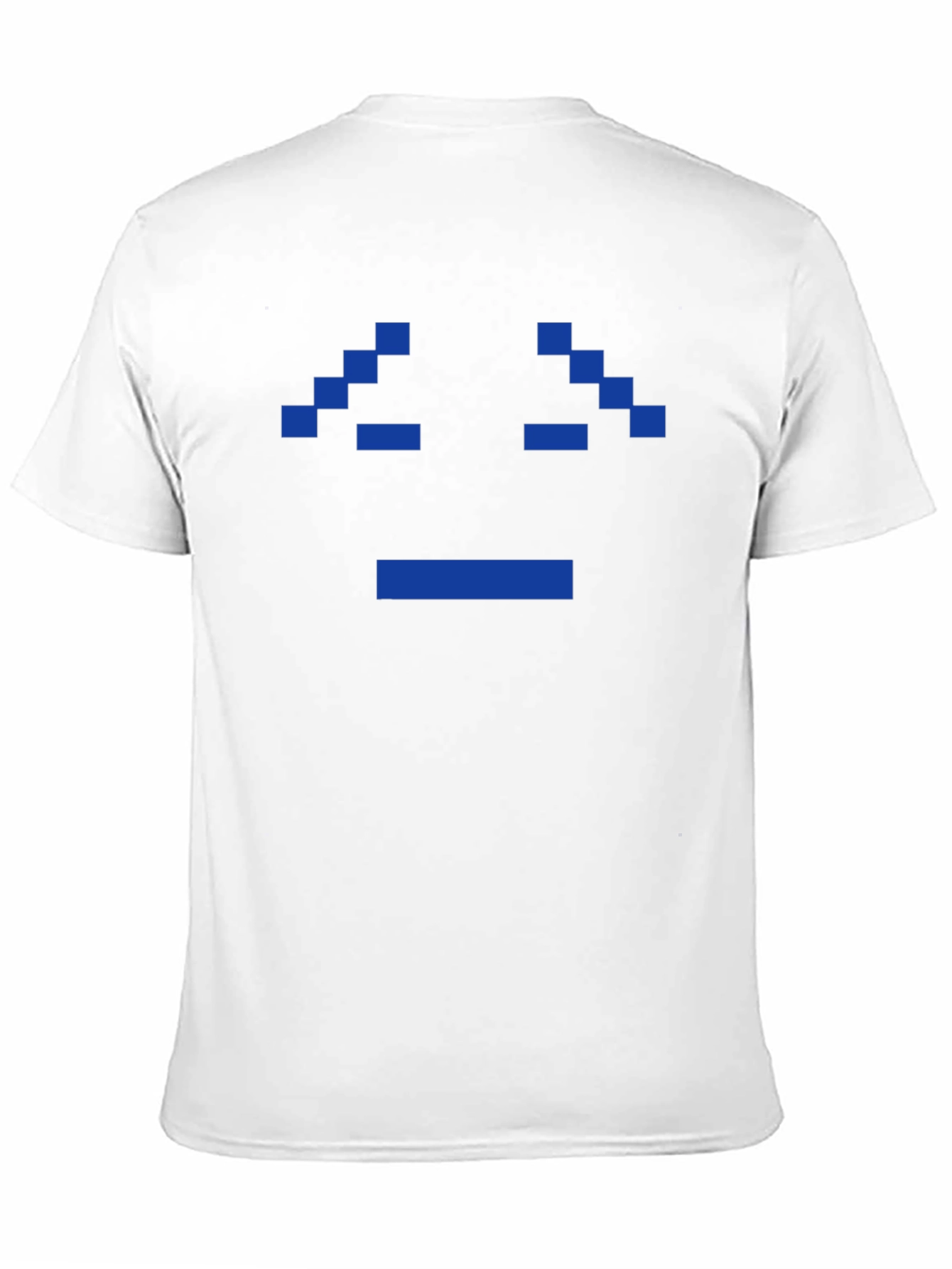 Pixel Sad Face Black T-Shirt