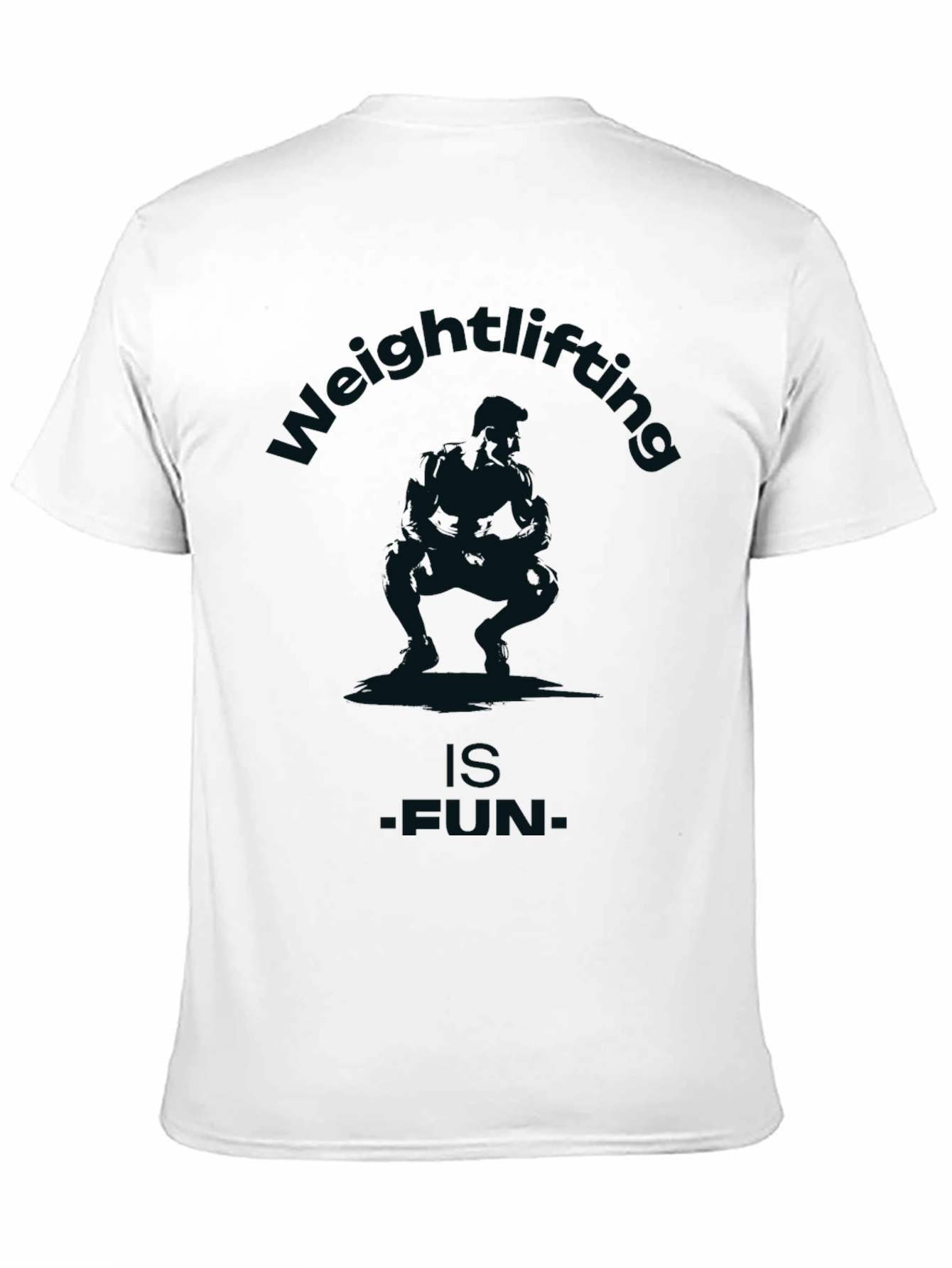 Weightlifting is Fun Graphic Tee - Black