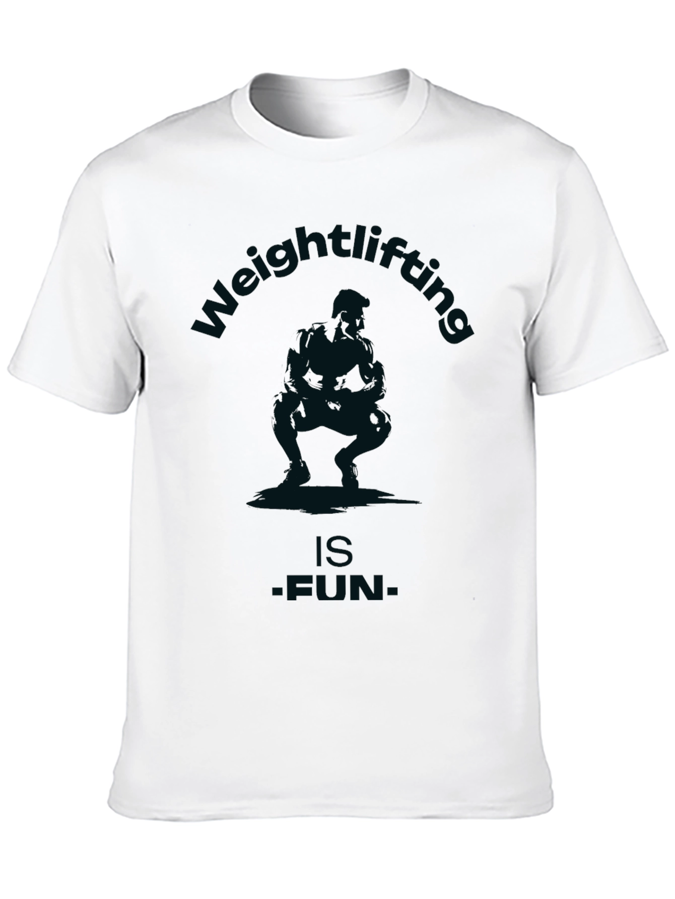 Weightlifting is Fun Graphic Tee - Black