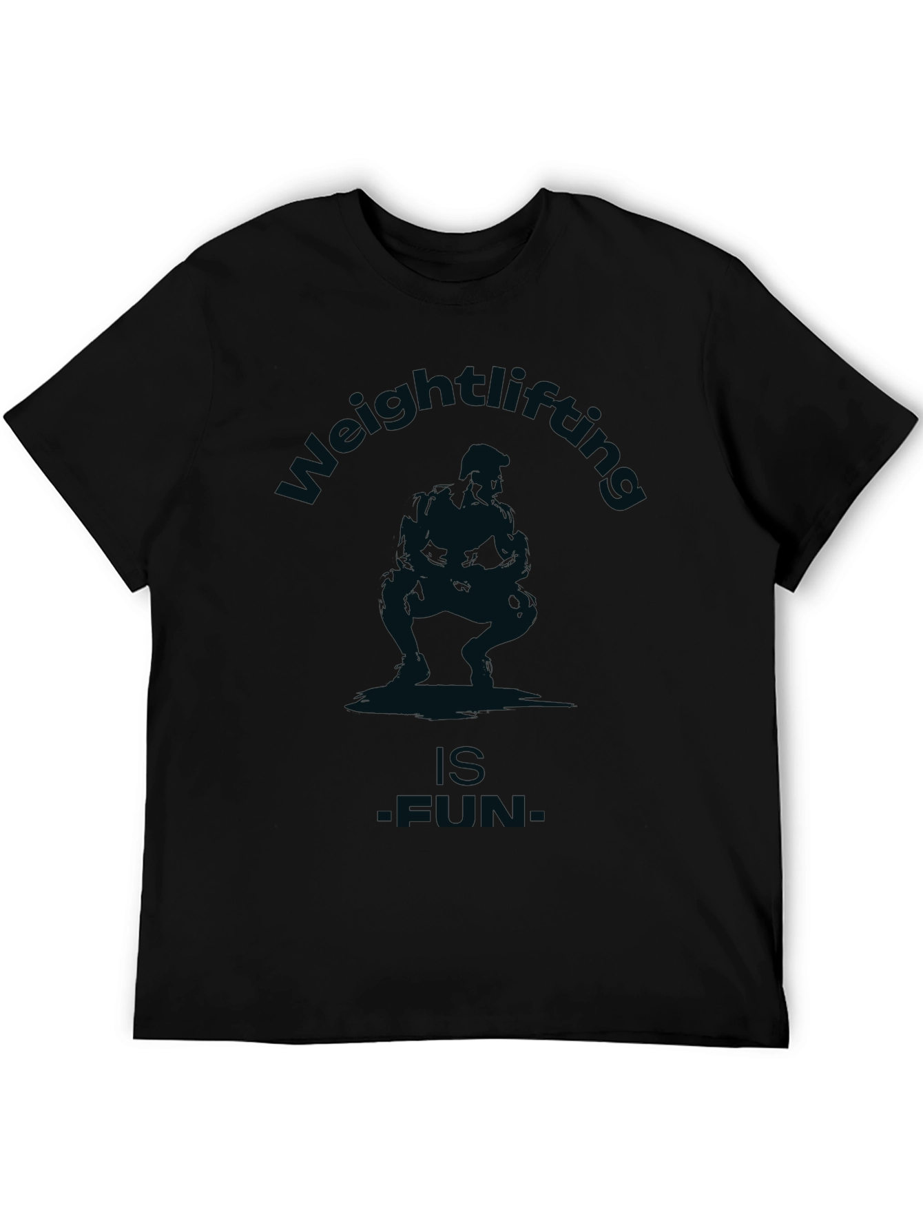 Weightlifting is Fun Graphic Tee - Black