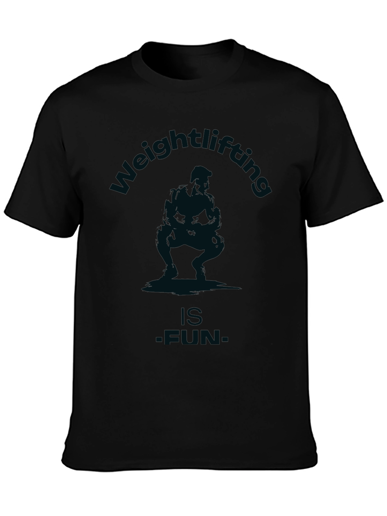 Weightlifting is Fun Graphic Tee - Black