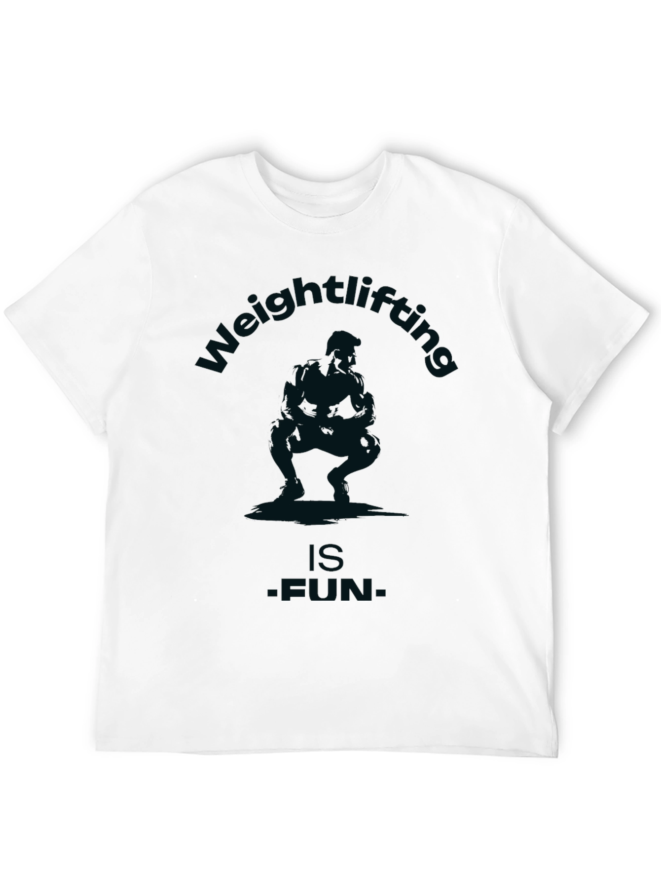 Weightlifting is Fun Graphic Tee - Black