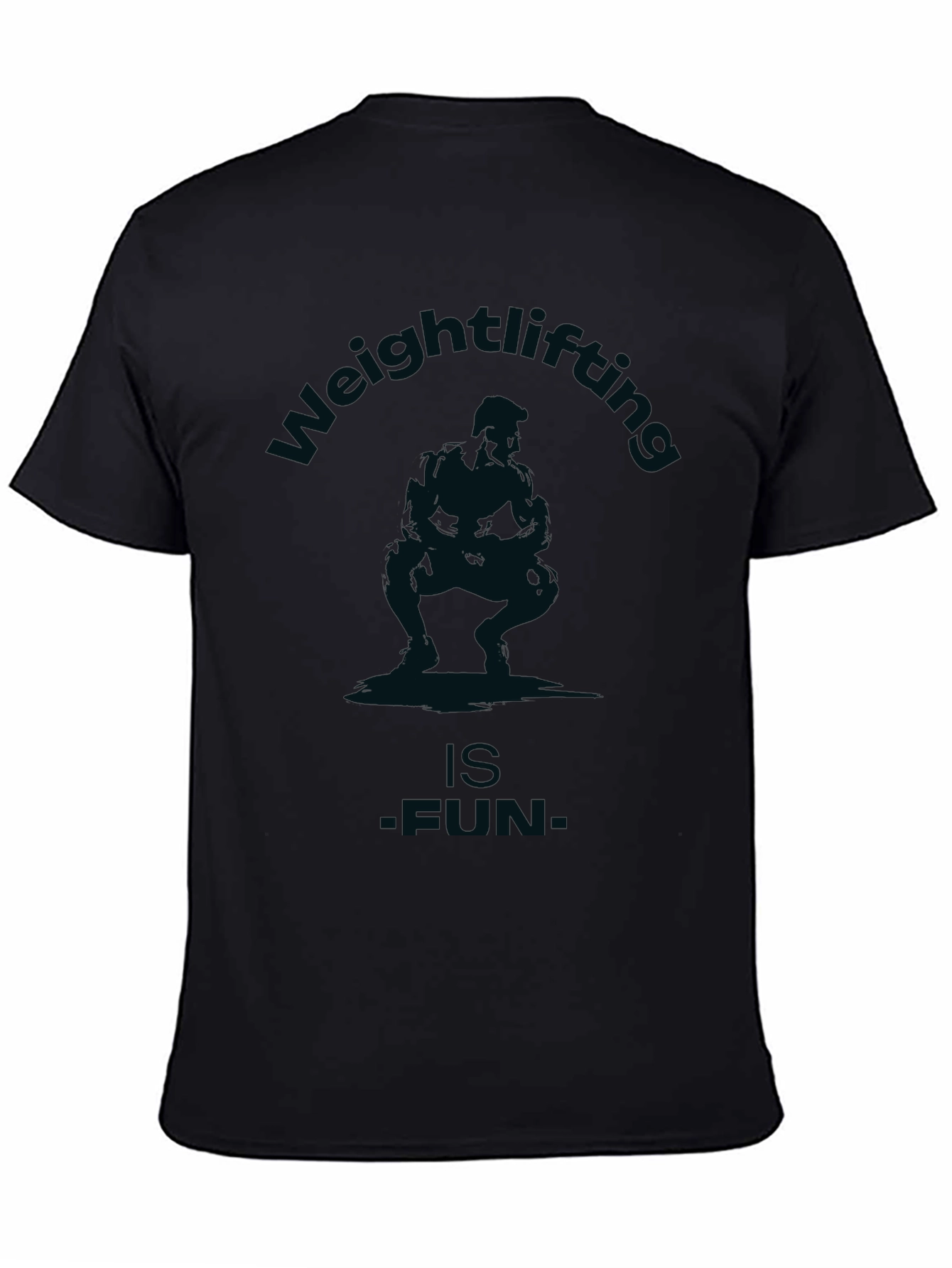 Weightlifting is Fun Graphic Tee - Black