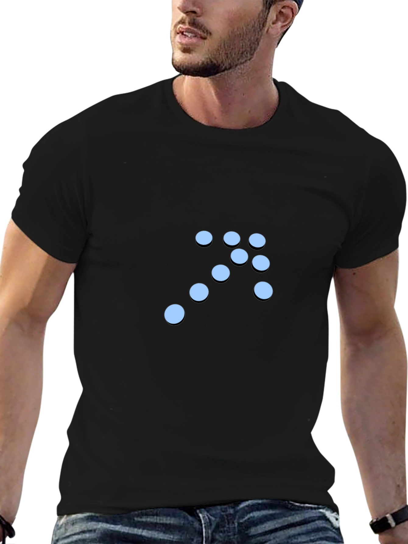 Mens Black Arrow Graphic T-Shirt
