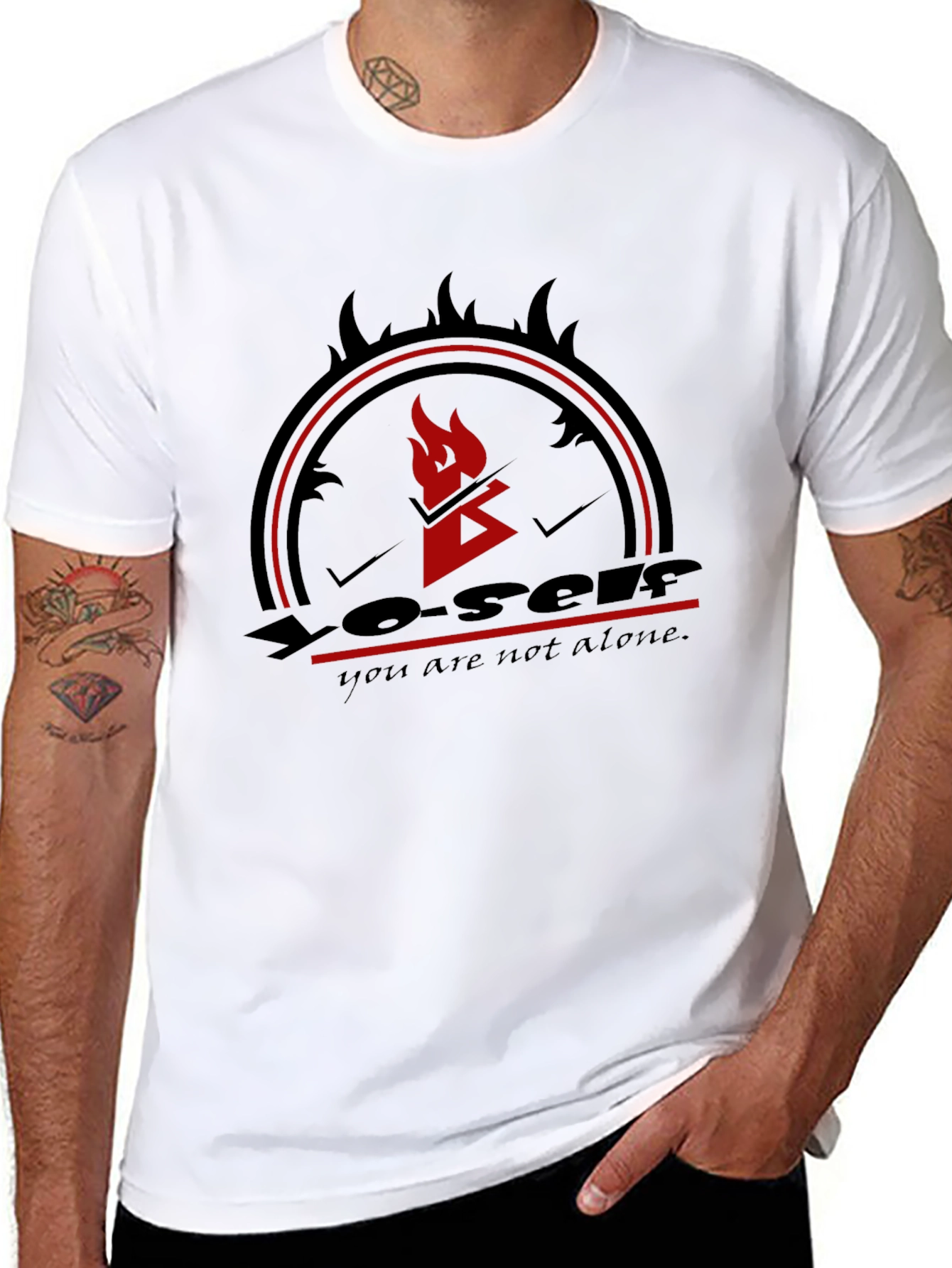 Yo-self Graphic Tee - Black Comfort Fit