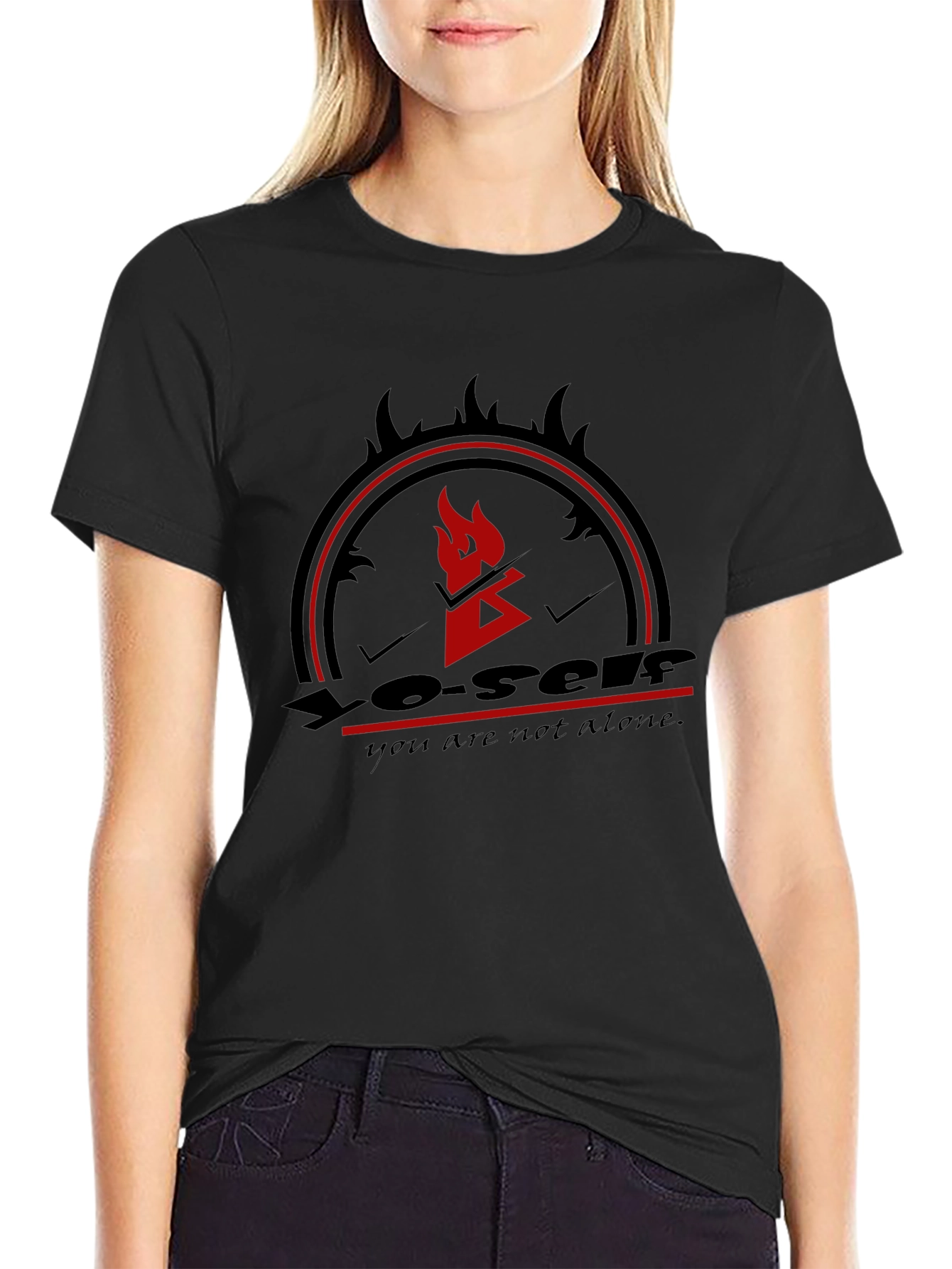 Yo-self Graphic Tee - Black Comfort Fit